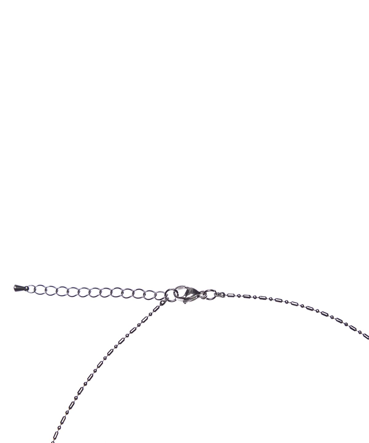 러브이즈트루(LUVISTRUE) EL GLITTER CROSS BONE NECKLACE(BLACK)