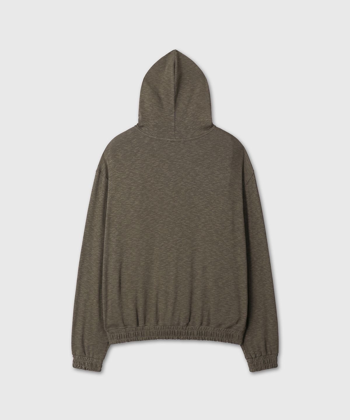 다이브인 우먼(DIVEIN WOMEN) SLUB TEXTURE HOOD ZIP-UP (KHAKI)