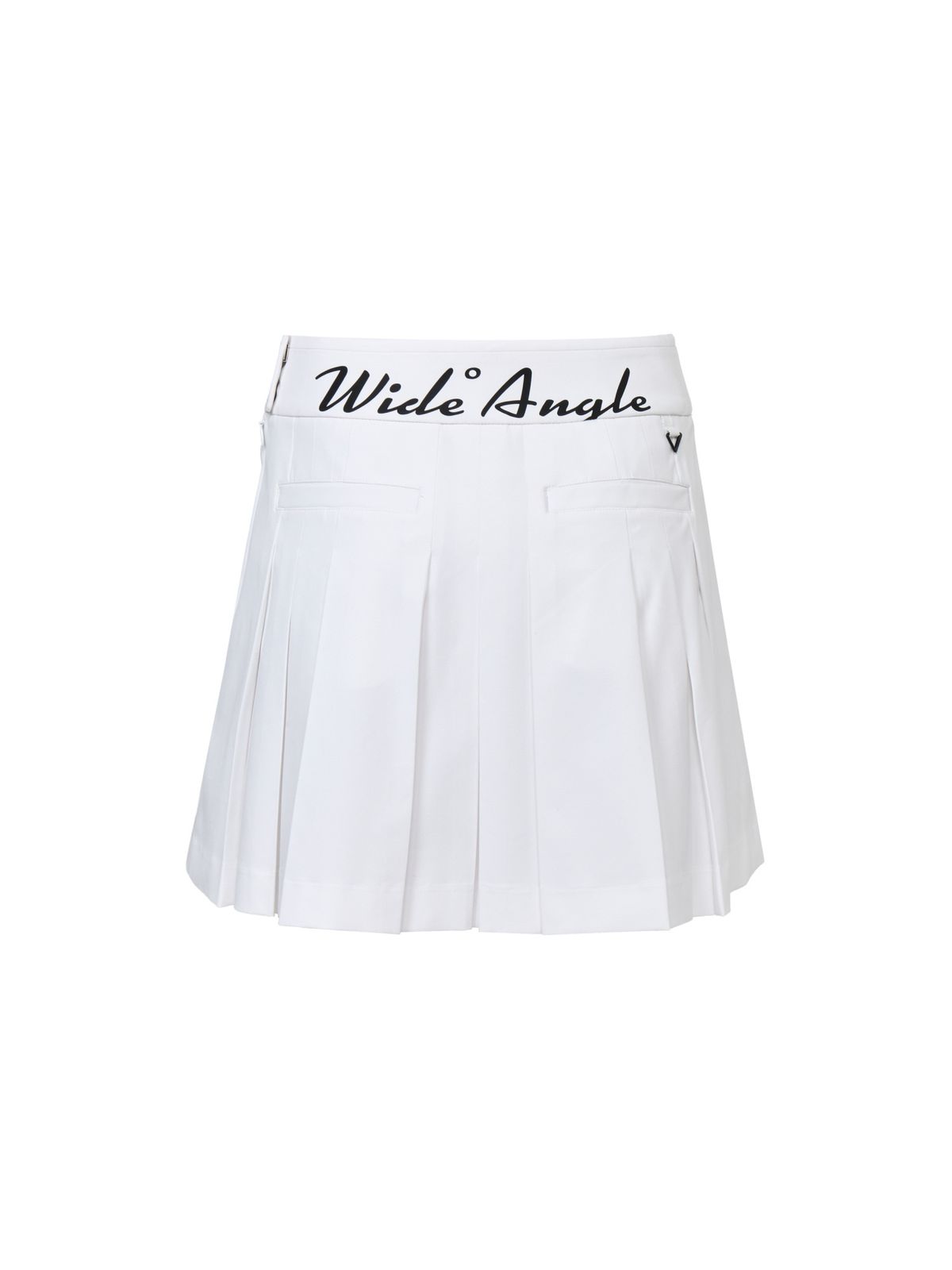 와이드앵글(WIDEANGLE) CO 아트웍포인트 베이직 플리츠 L_White