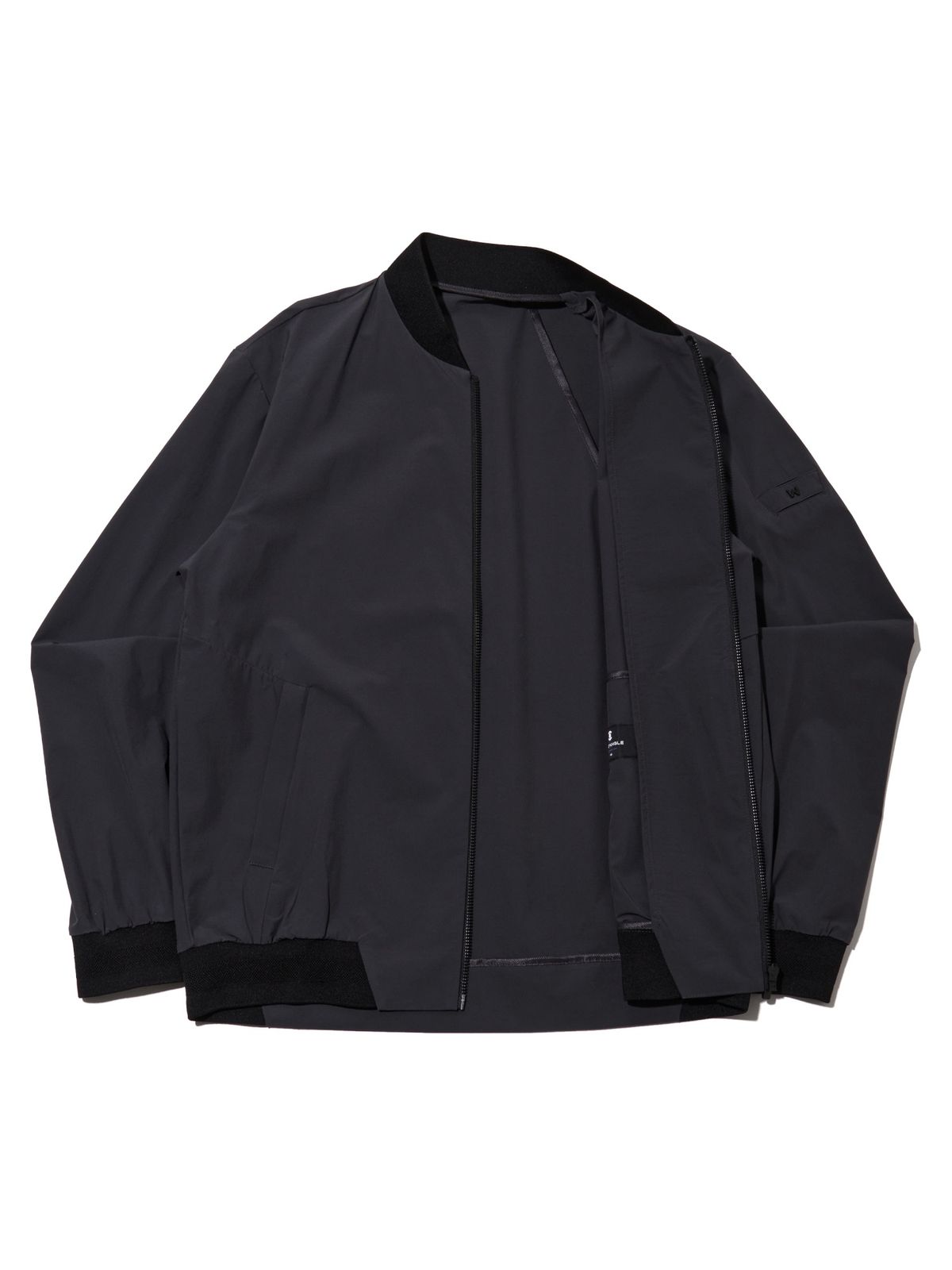 와이드앵글(WIDEANGLE) CO 온오프 스타디움 자켓 M_Dark Grey