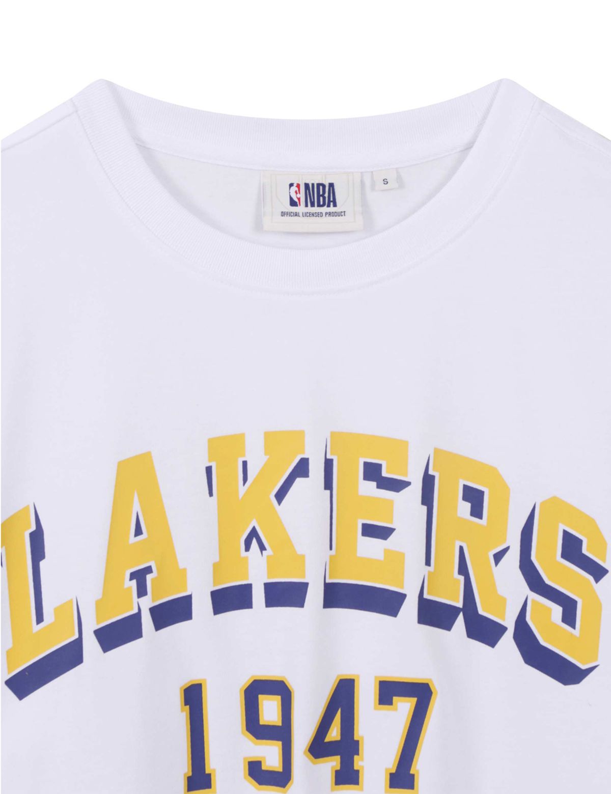 엔비에이(NBA) 팀 아치형 로고 반팔티셔츠 화이트