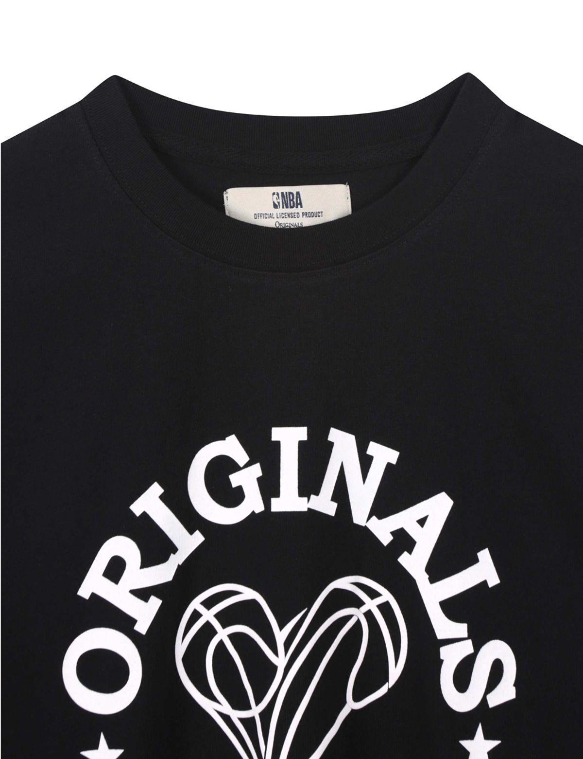 엔비에이(NBA) ORIGINALS46 빅 그래픽 반팔 티셔츠 블랙