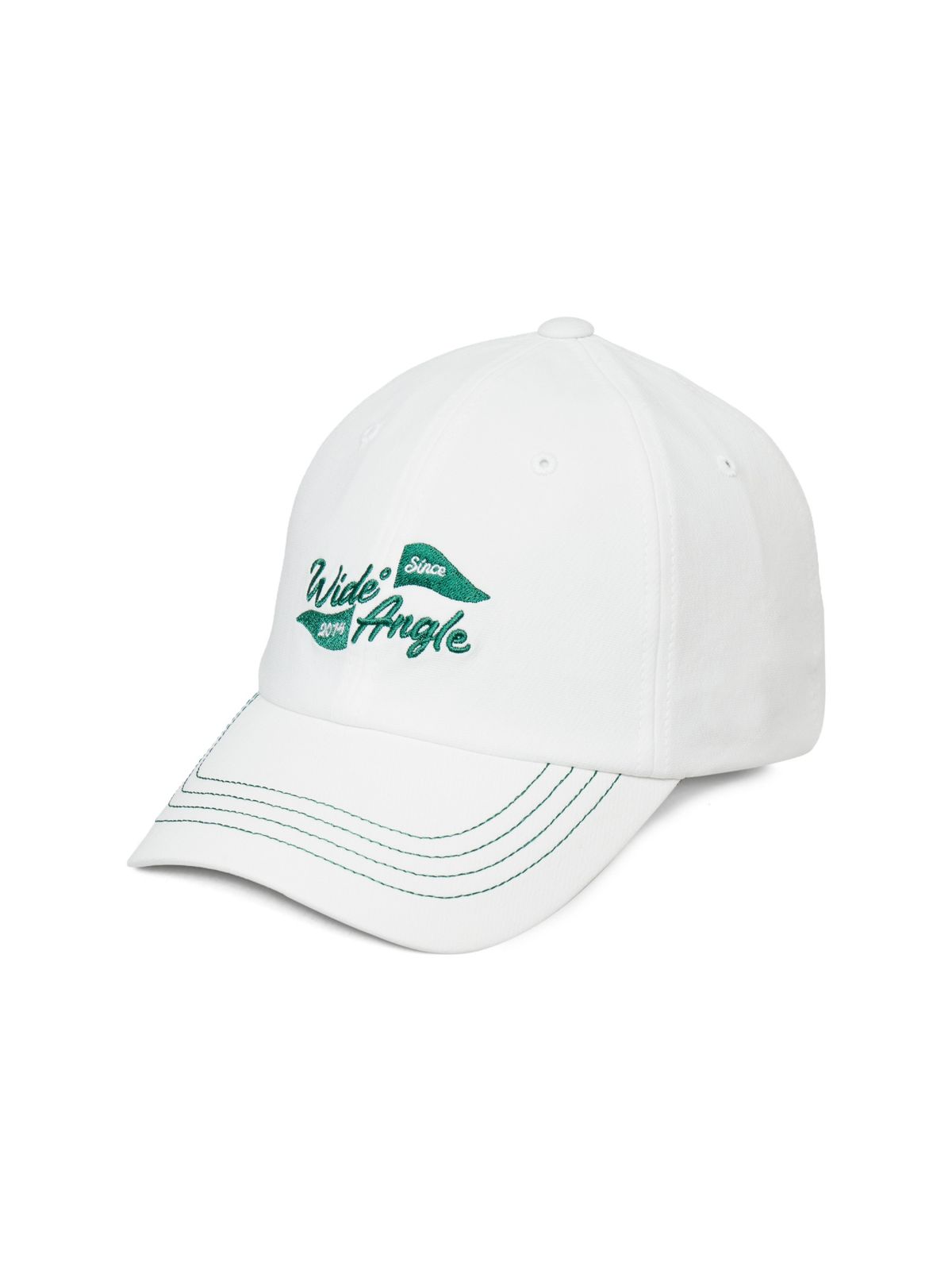 와이드앵글(WIDEANGLE) CO 혼디어 캐주얼 볼캡(2size)_White