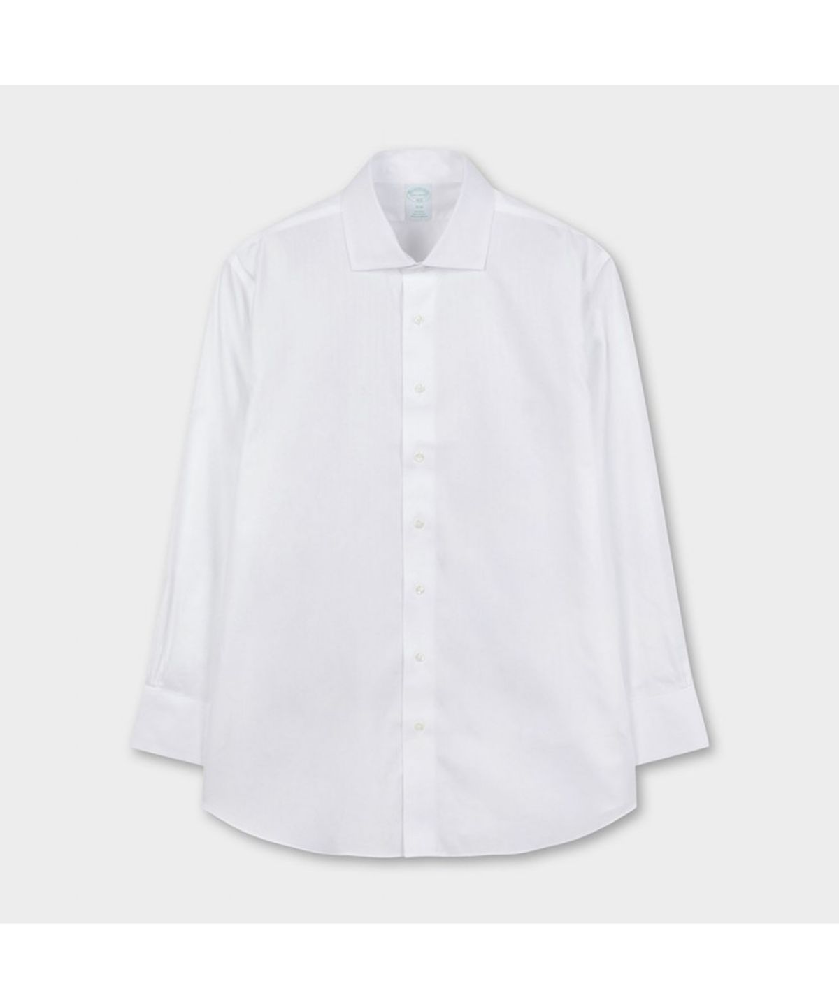 브룩스 브라더스(BROOKS BROTHERS) 논아이론 잉글리시 스프레드 헤링본 드레스셔츠 (화이트) (BBTSMF0179W)