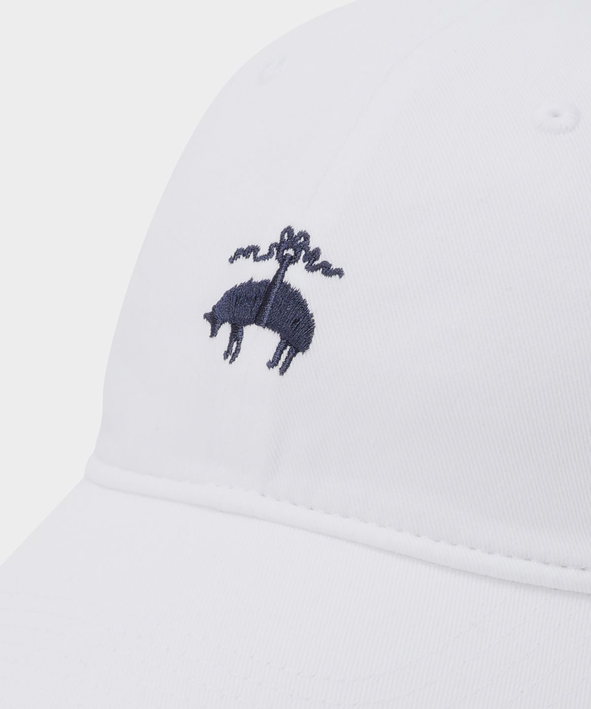 브룩스 브라더스(BROOKS BROTHERS) [남여공용] 코튼 로고 베이스볼 캡 (화이트) (BBACMM1500AEF)