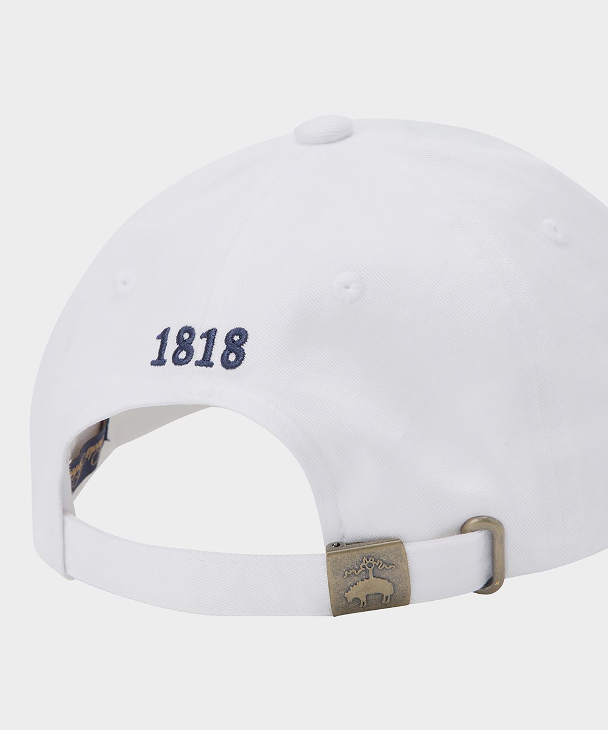 브룩스 브라더스(BROOKS BROTHERS) [남여공용] 코튼 로고 베이스볼 캡 (화이트) (BBACMM1500AEF)