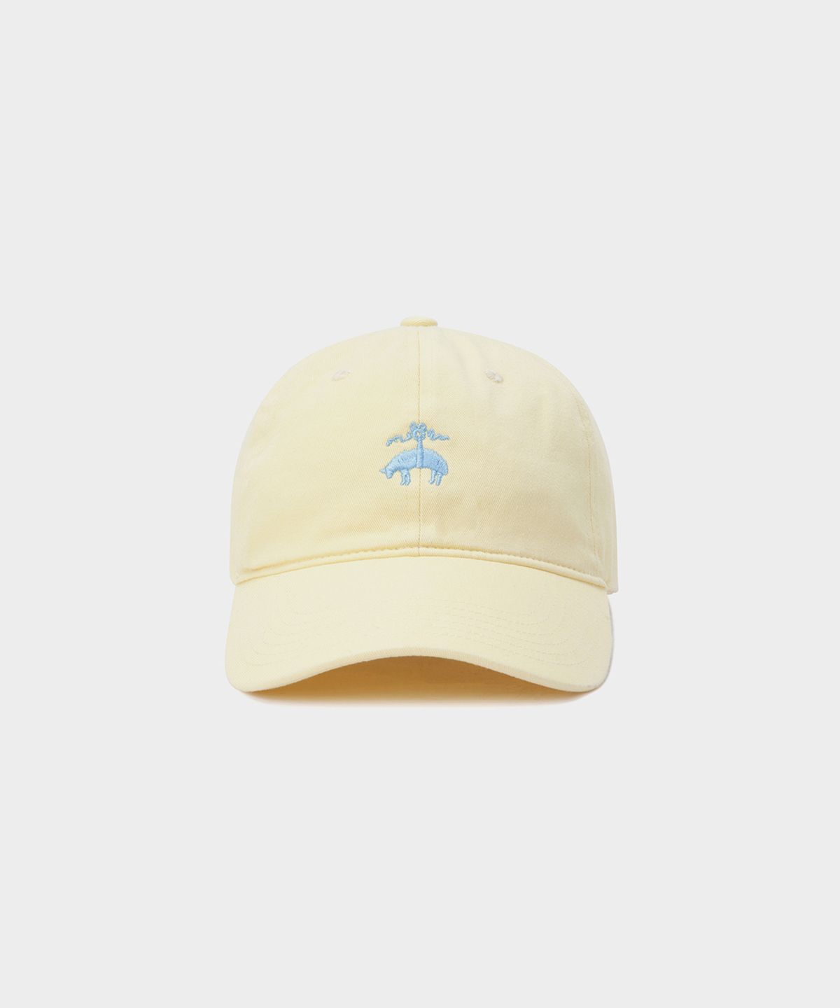 브룩스 브라더스(BROOKS BROTHERS) [남여공용] 코튼 로고 베이스볼 캡 (라이트옐로우) (BBACMM9906GEF)