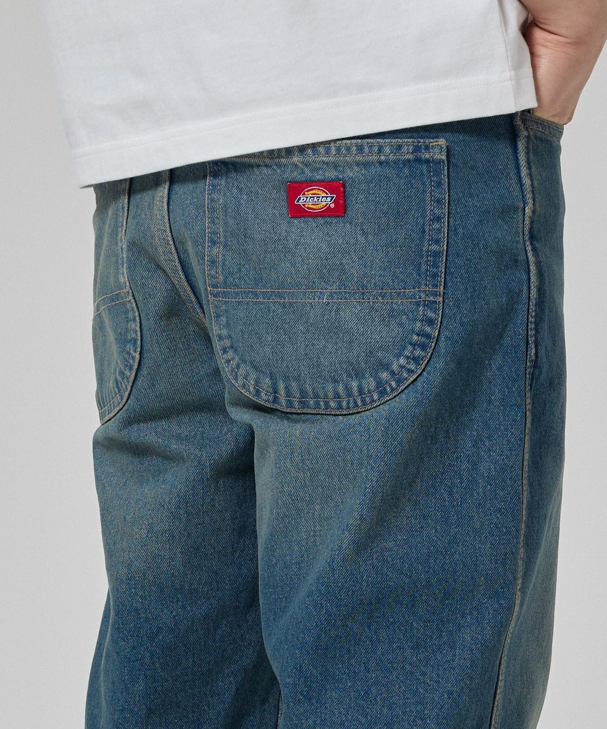 디키즈(DICKIES) 954 릴렉스드 데님 팬츠 Khaki Tinted Blue