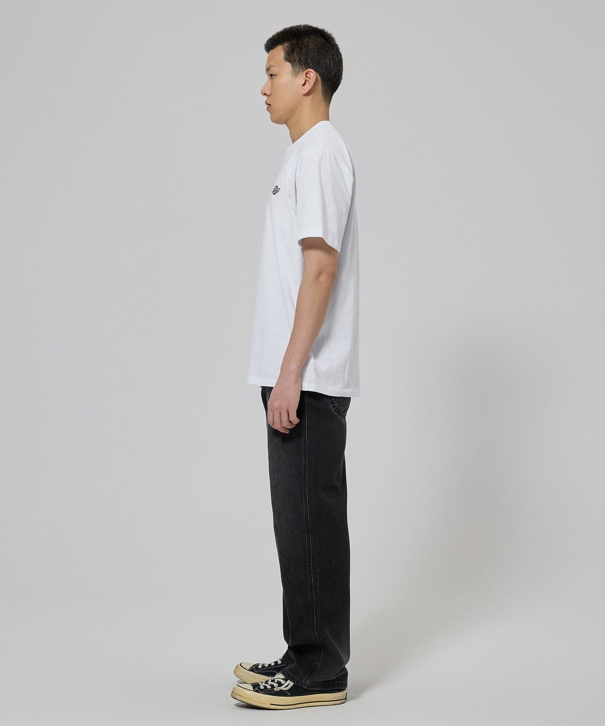 디키즈(DICKIES) 954 릴렉스드 데님 팬츠 Black Wash Faded