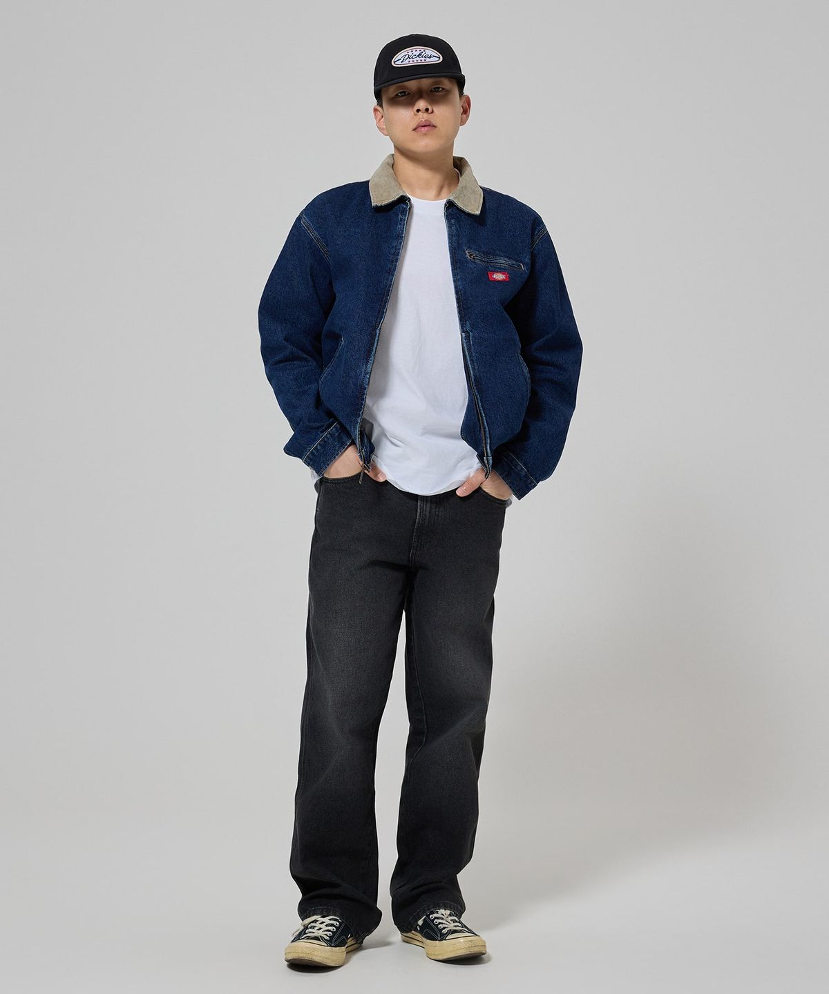 디키즈(DICKIES) 페인터 데님 재킷 Dark Indigo