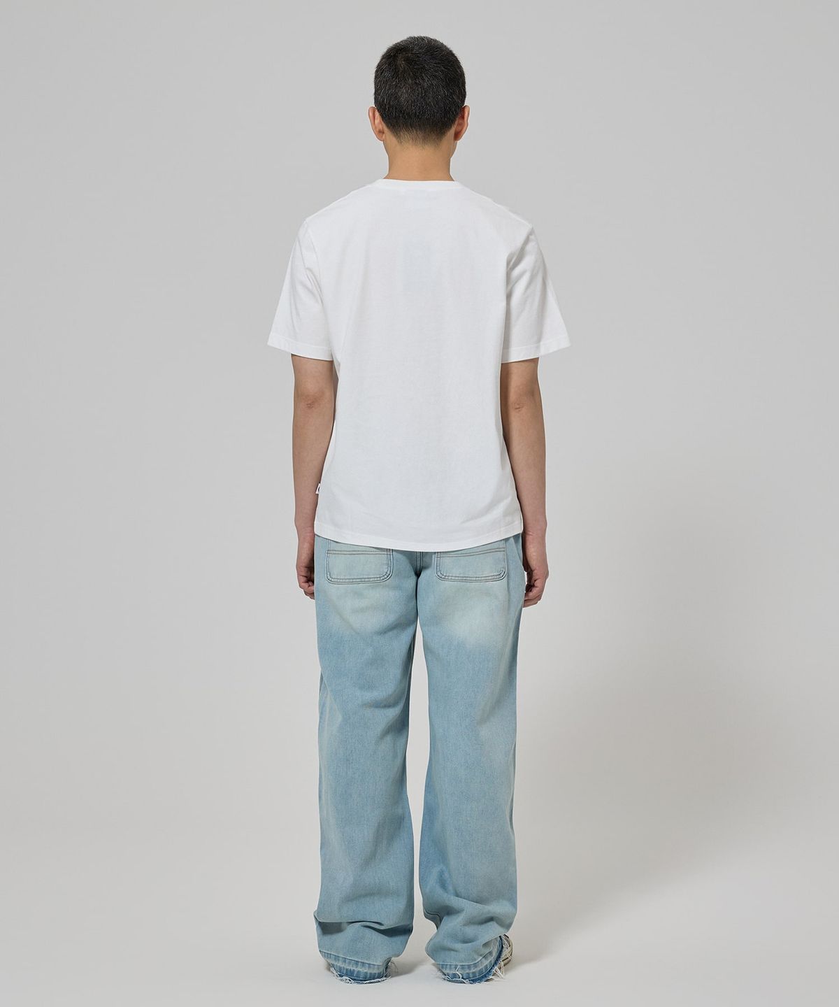 디키즈(DICKIES) 루즈핏 더티 워시드 데님 팬츠 Blue