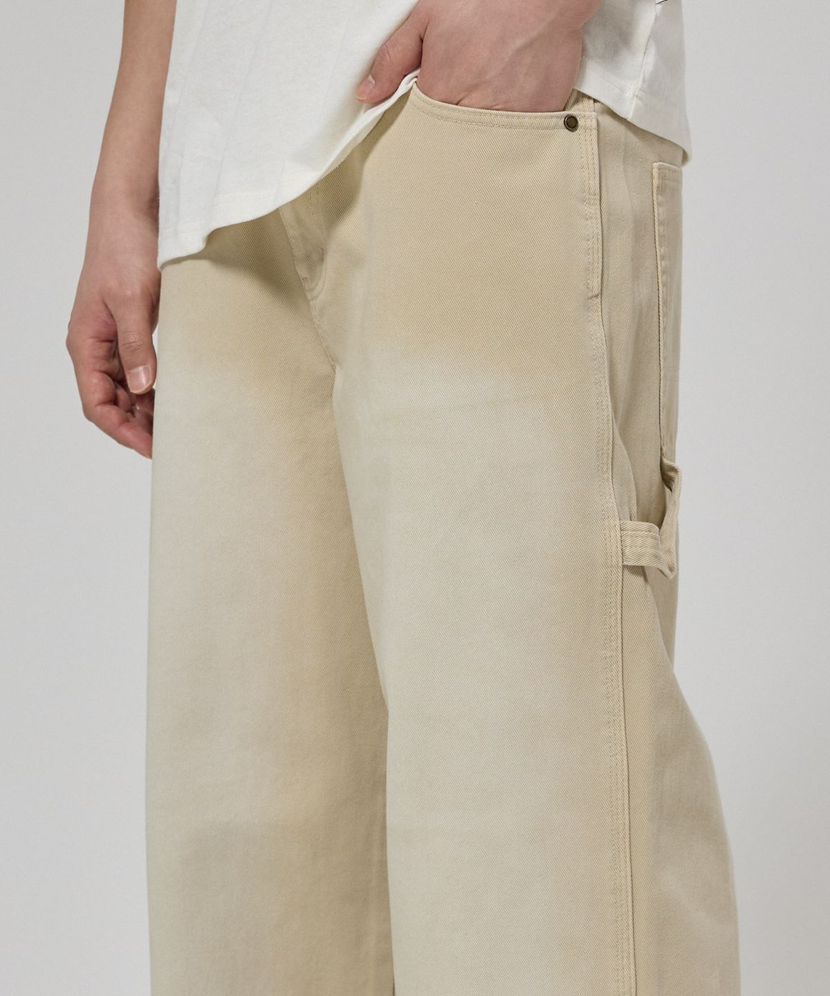 디키즈(DICKIES) 빅 대디 카펜터 데님 팬츠 Eucalyptus