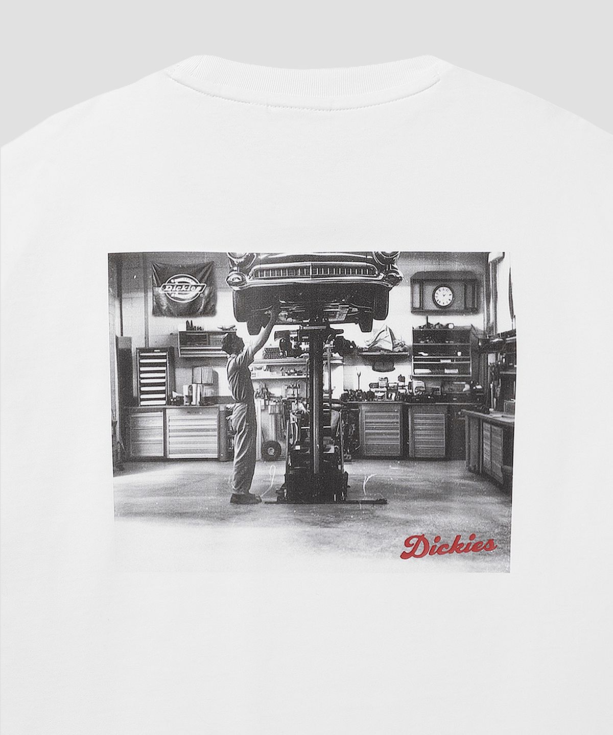 디키즈(DICKIES) 개러지 서비스 롱슬리브 White