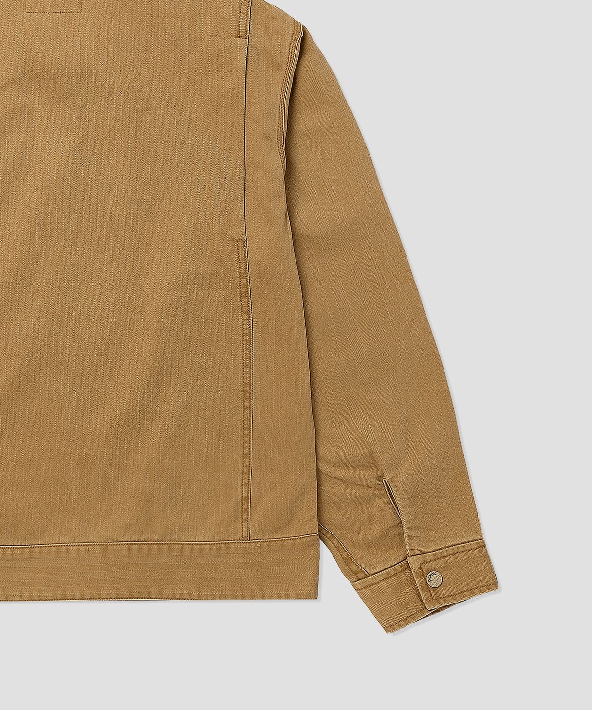 디키즈(DICKIES) 피그먼트 헤링본 재킷 Bone Brown