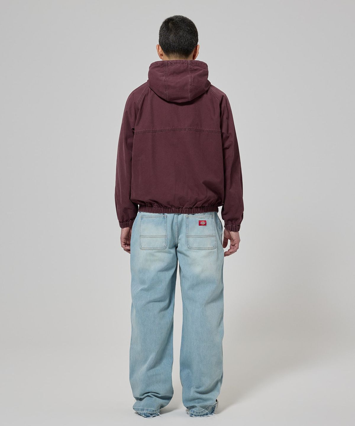 디키즈(DICKIES) 코튼 캔버스 비치 재킷 Burgundy