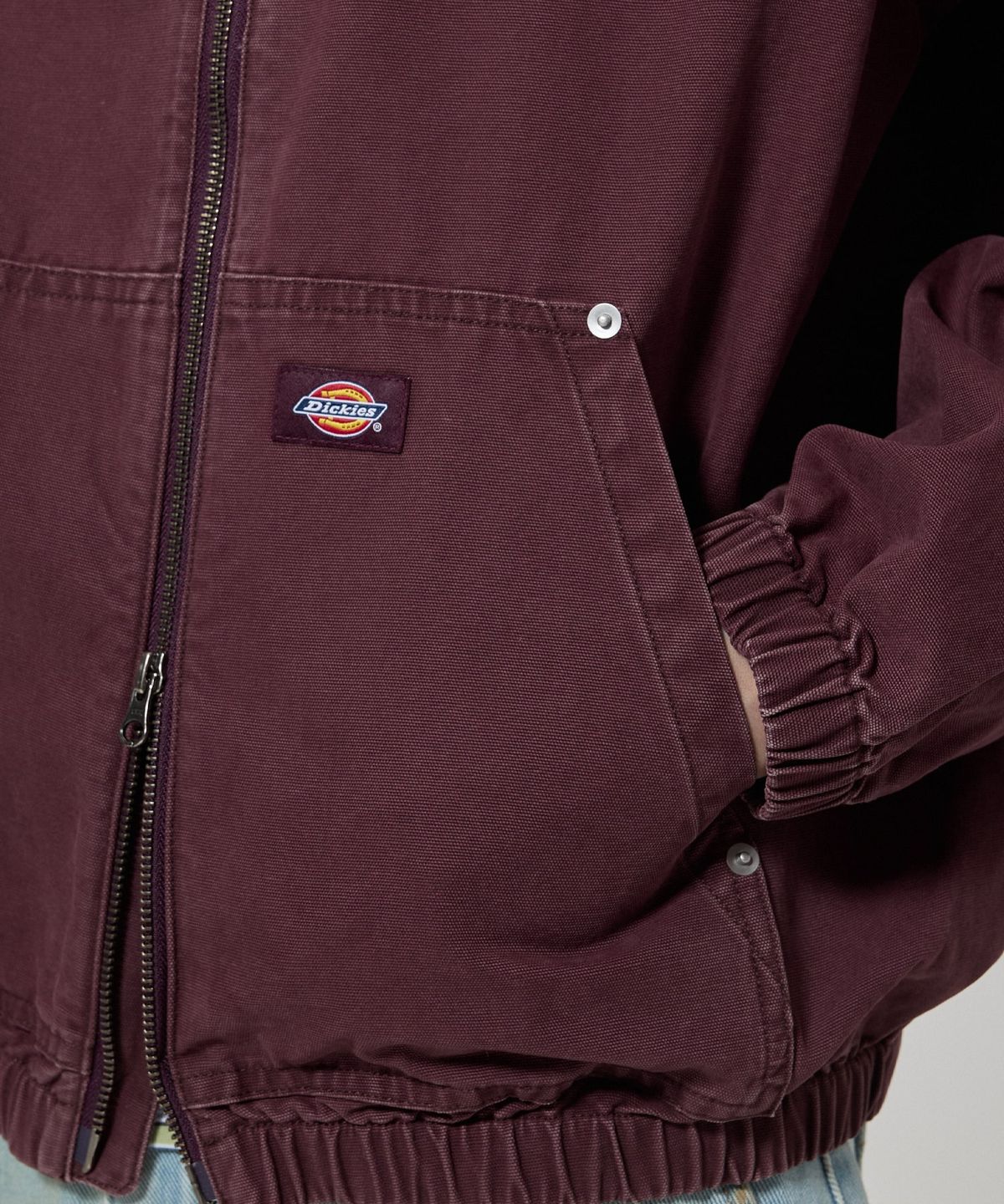 디키즈(DICKIES) 코튼 캔버스 비치 재킷 Burgundy