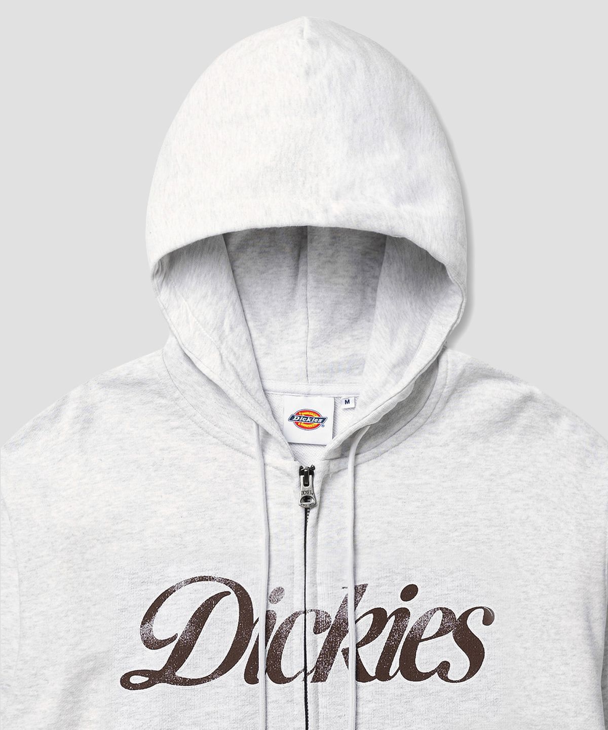 디키즈(DICKIES) 스크립트 후드 집업 White Melange