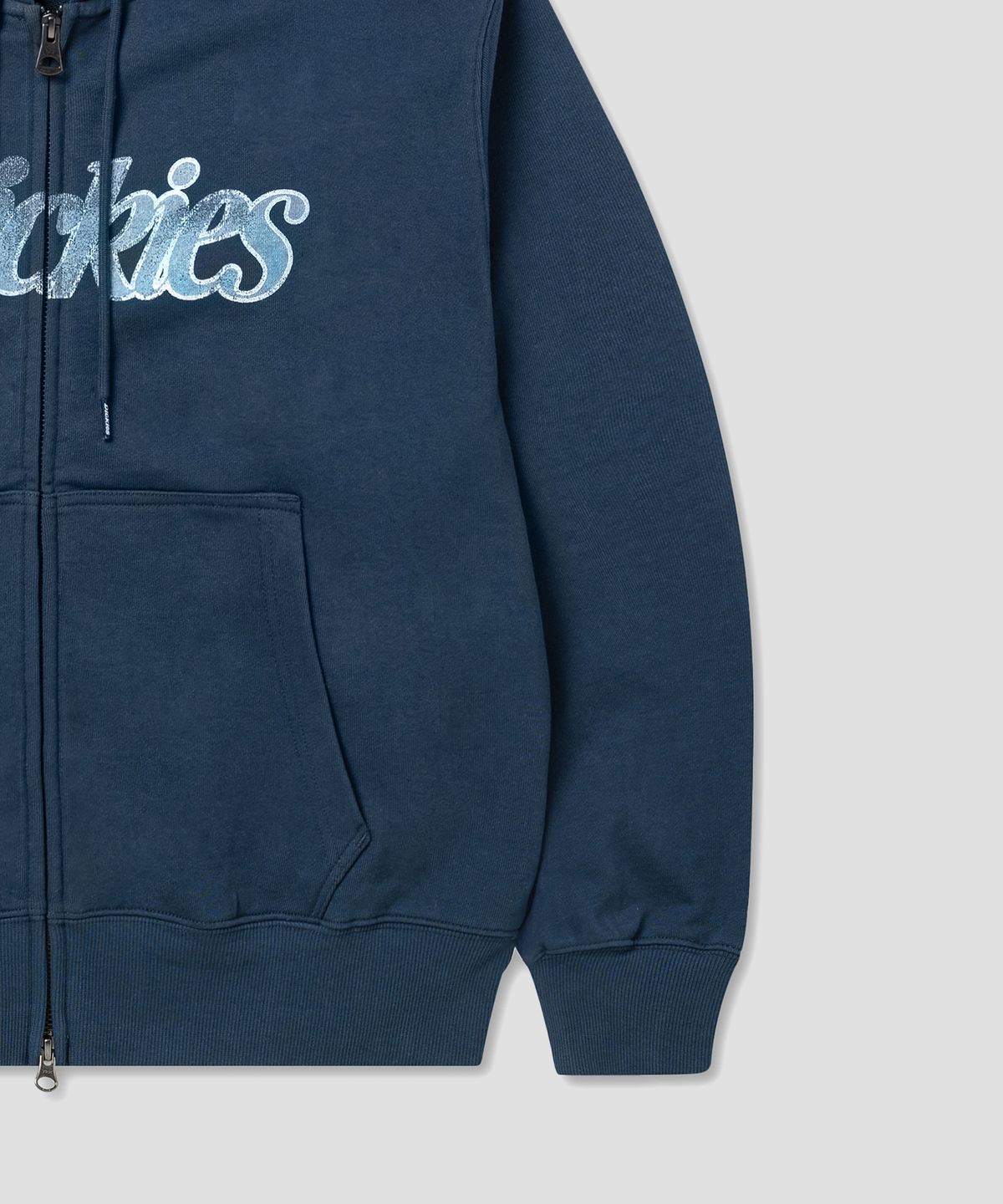 디키즈(DICKIES) 스크립트 후드 집업 Navy