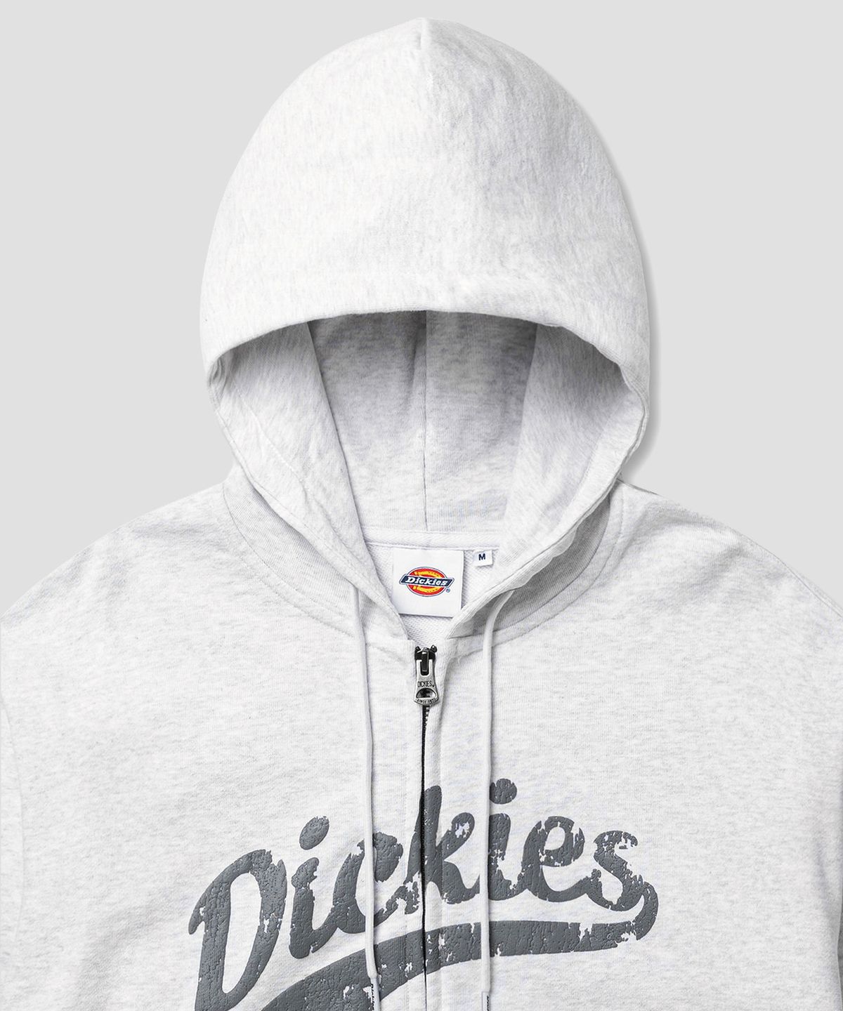 디키즈(DICKIES) 베이스볼 후드 집업 White Melange