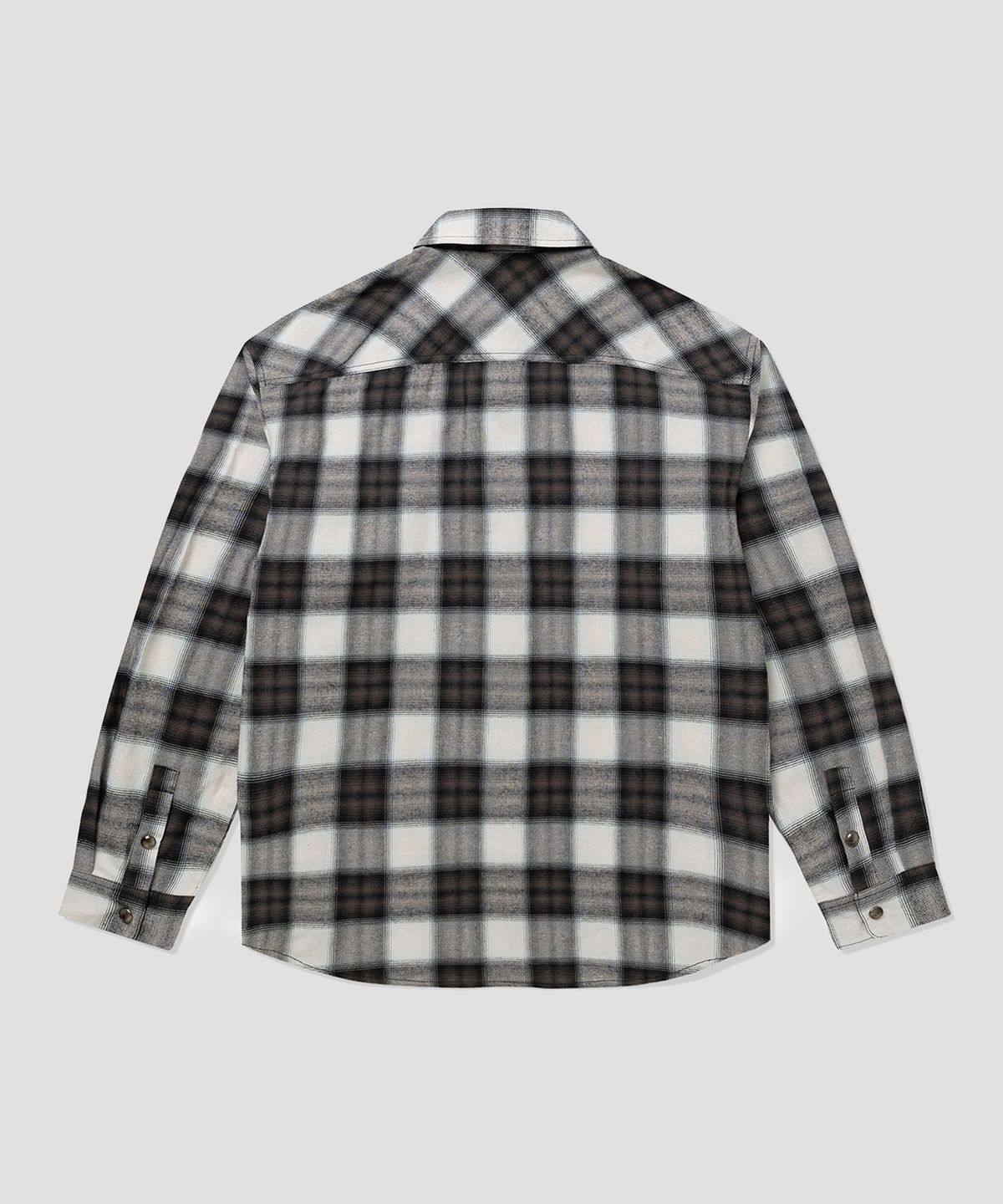 디키즈(DICKIES) 레이온 옴브레 체크 셔츠 Black