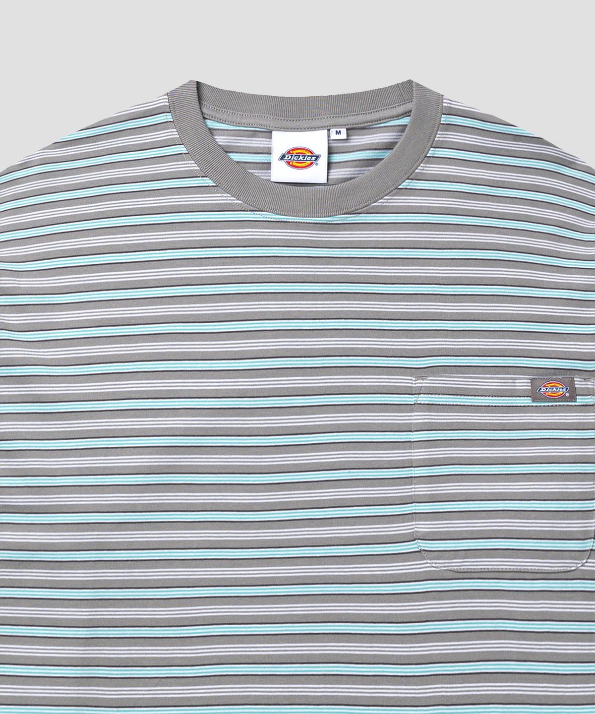 디키즈(DICKIES) 파인 스트라이프 포켓 롱슬리브 Gray