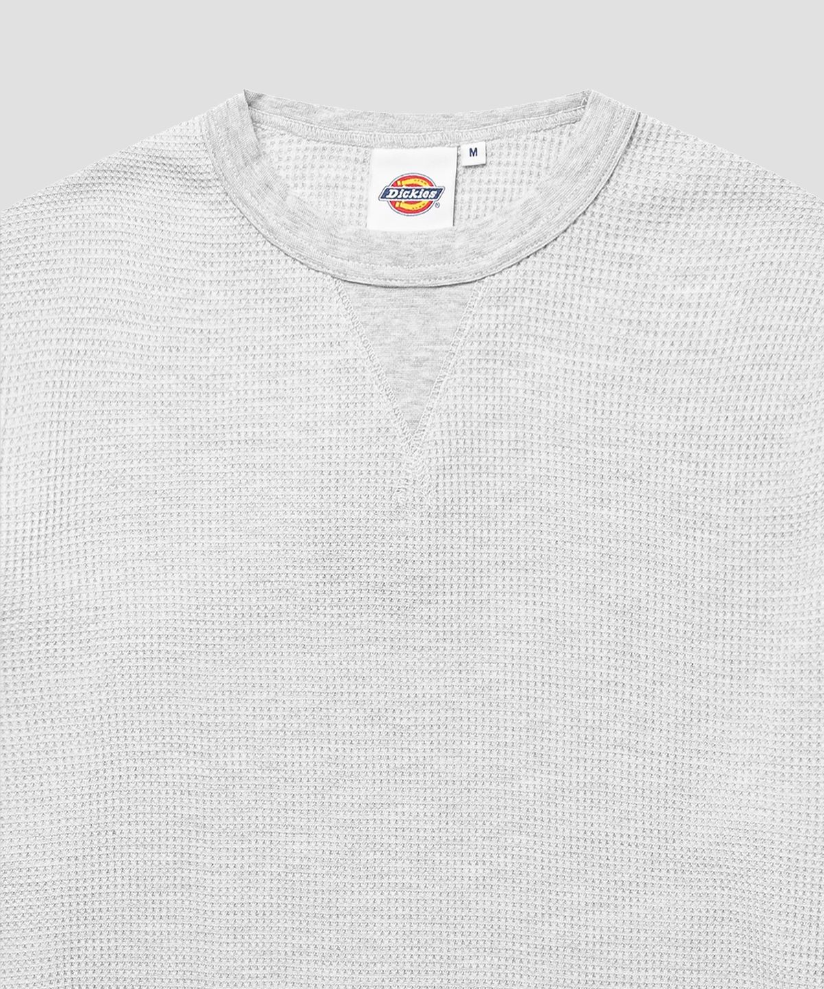 디키즈(DICKIES) 레귤러핏 와플 롱슬리브 White Melange
