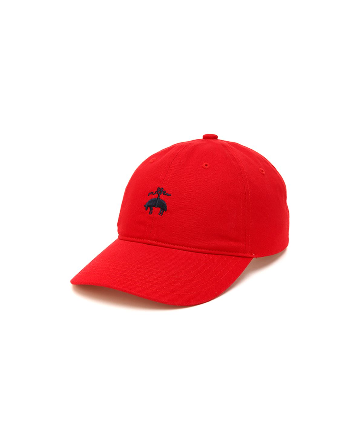 브룩스 브라더스(BROOKS BROTHERS) [남여공용] 코튼 로고 베이스볼 캡 (레드) (BBACMM7319DES)