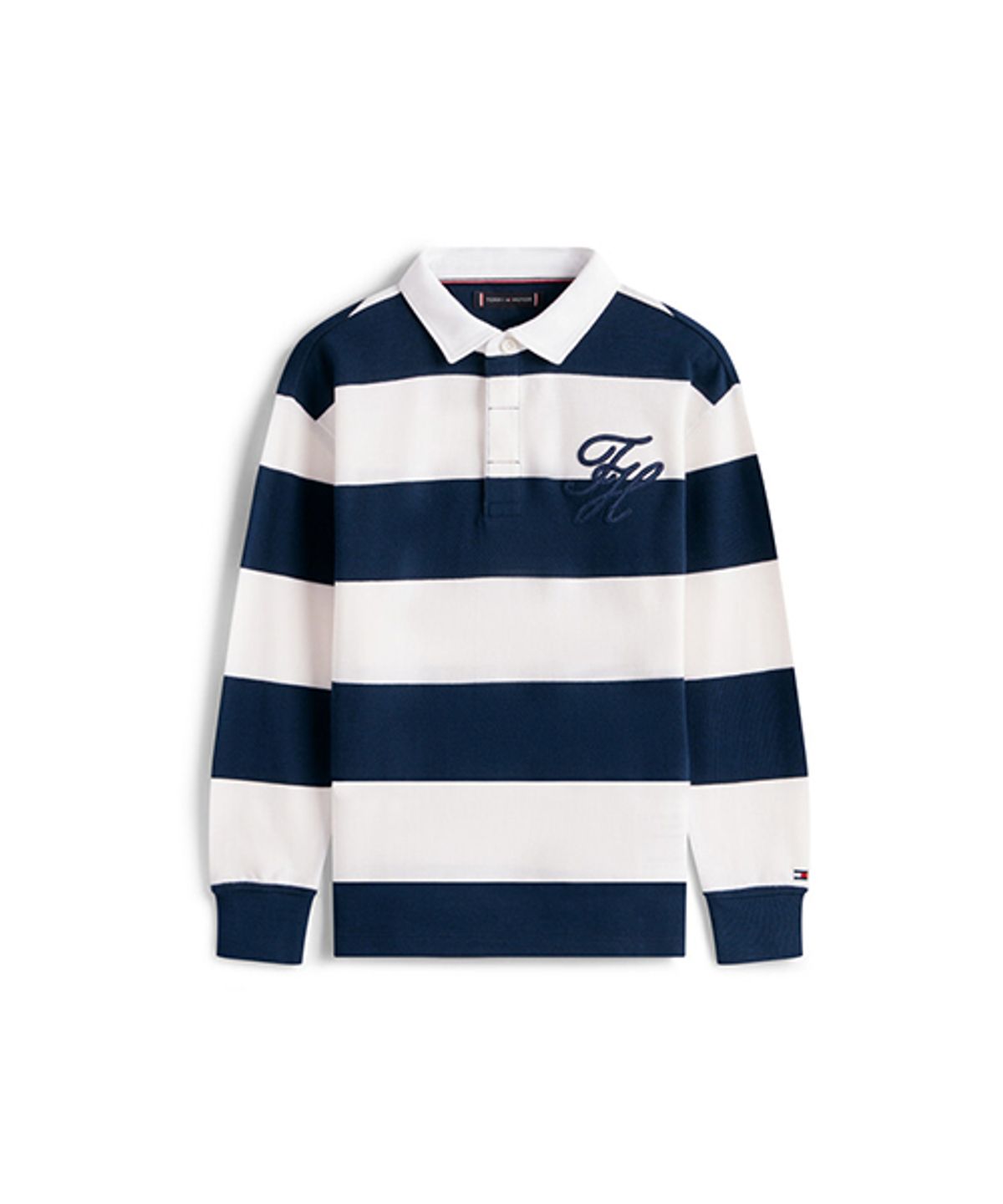 타미힐피거 키즈(TOMMY HILFIGER KIDS) 스크립트 그래픽 럭비 티셔츠