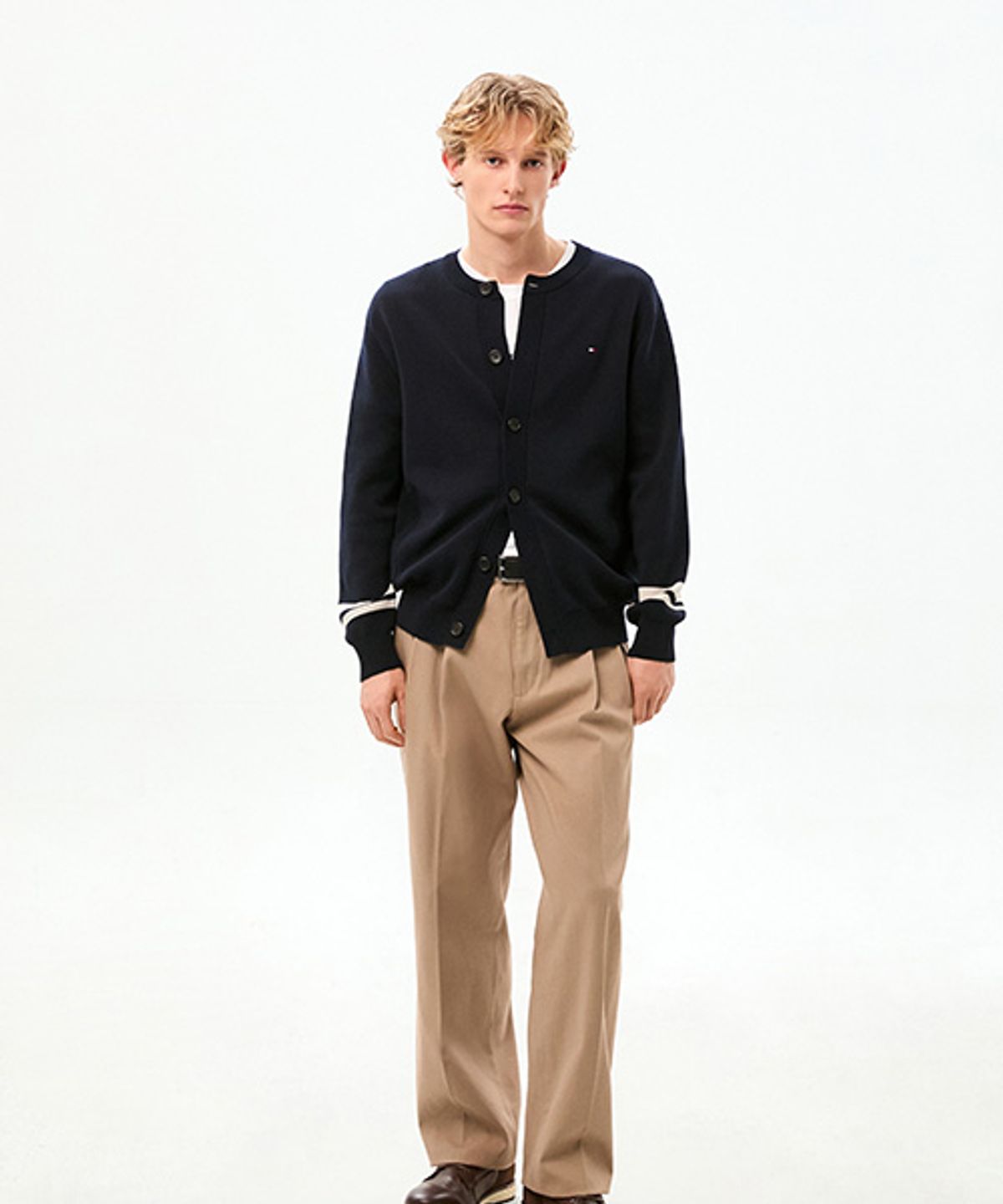 타미힐피거(TOMMY HILFIGER) 크루넥 가디건 (T12G0KCD720ML1DW5)