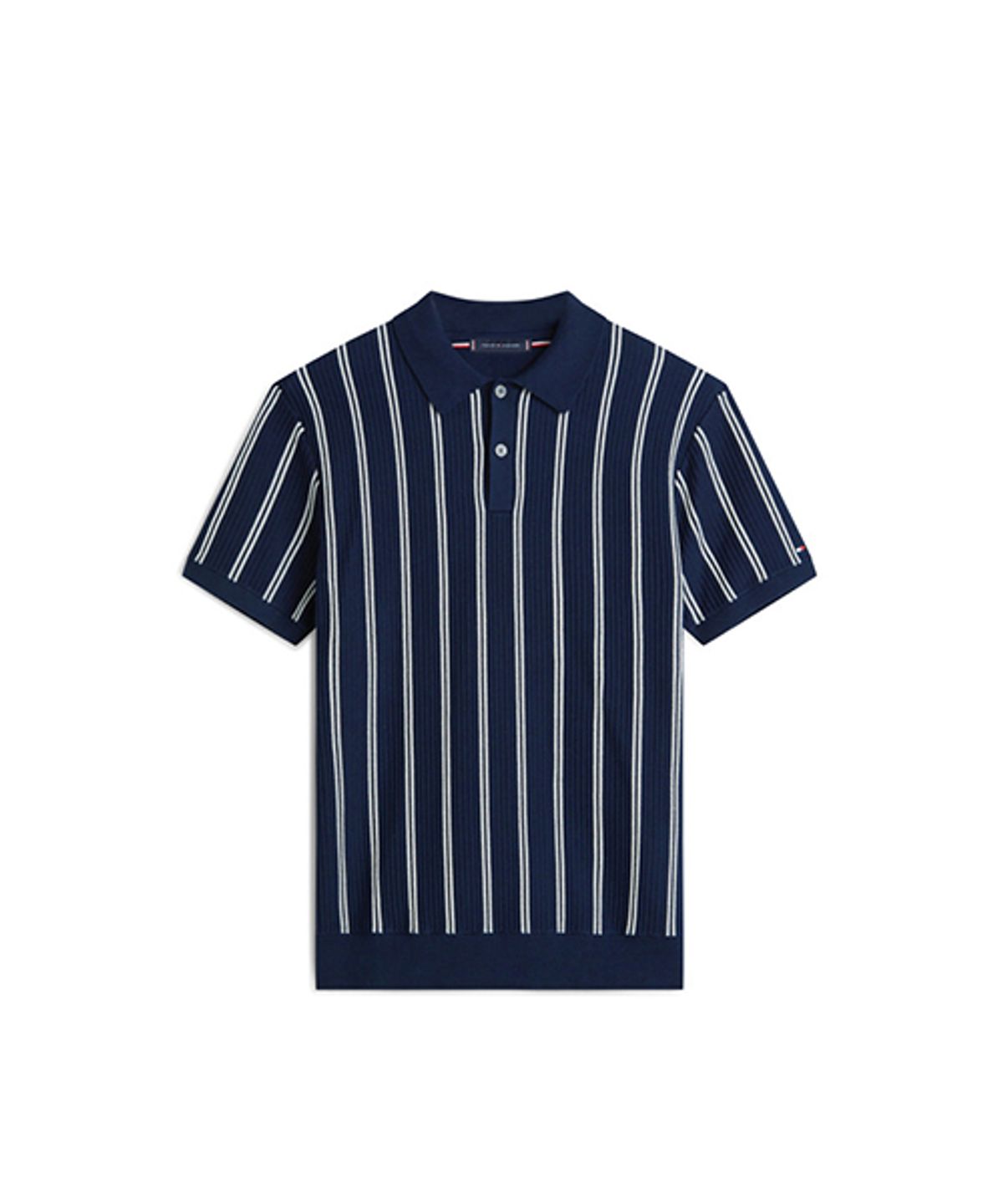 타미힐피거(TOMMY HILFIGER) 버티컬 스트라이프 폴로 스웨터 (T12G0KPN200MT1C1G)