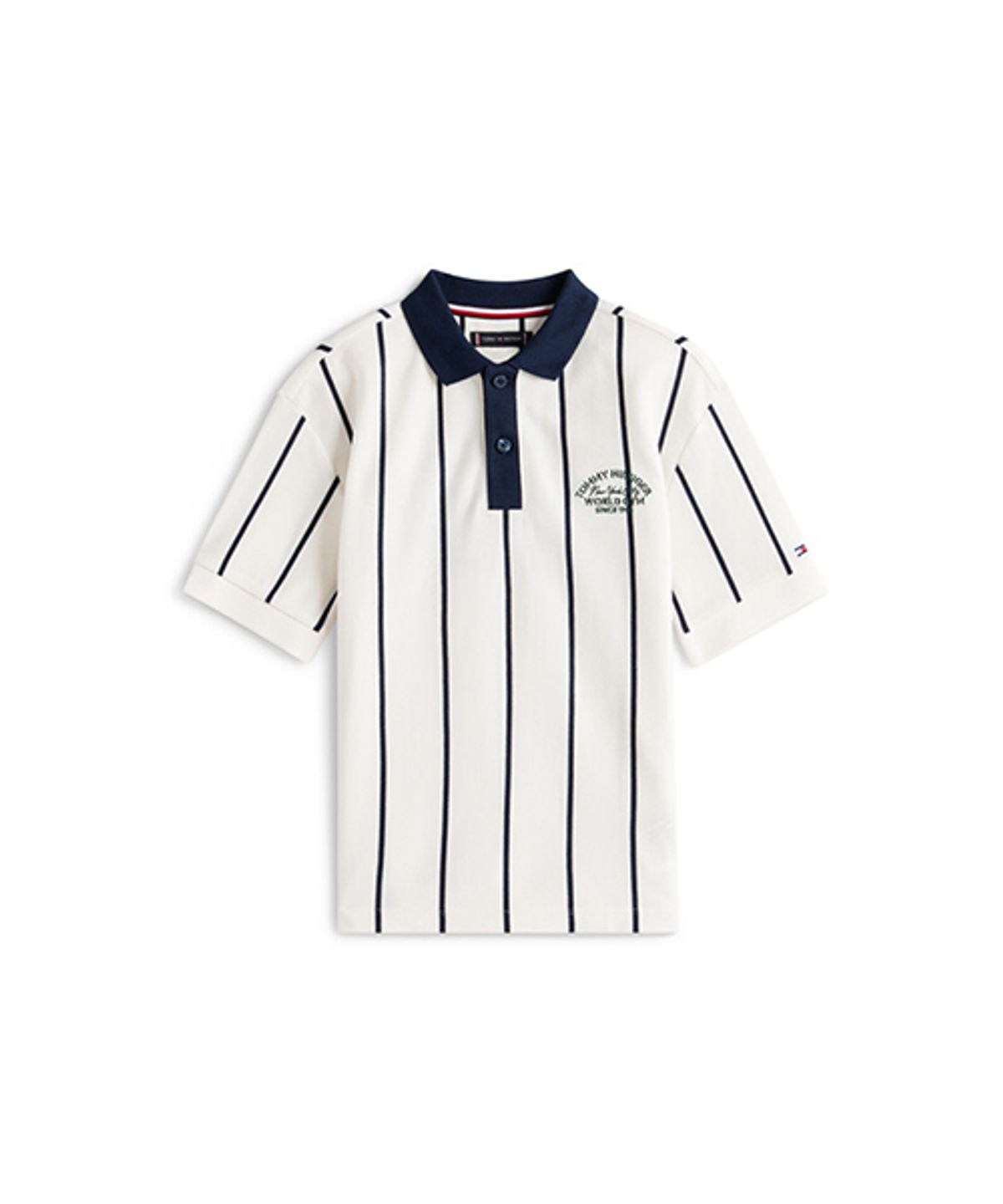 타미힐피거 키즈(TOMMY HILFIGER KIDS) 버티컬 스트라이프 폴로 티셔츠