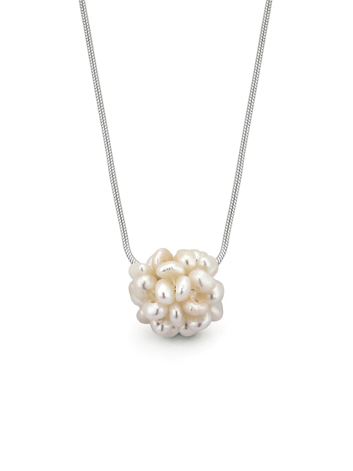 이너프(ENUFF) (silver 925) Bally pearl necklace