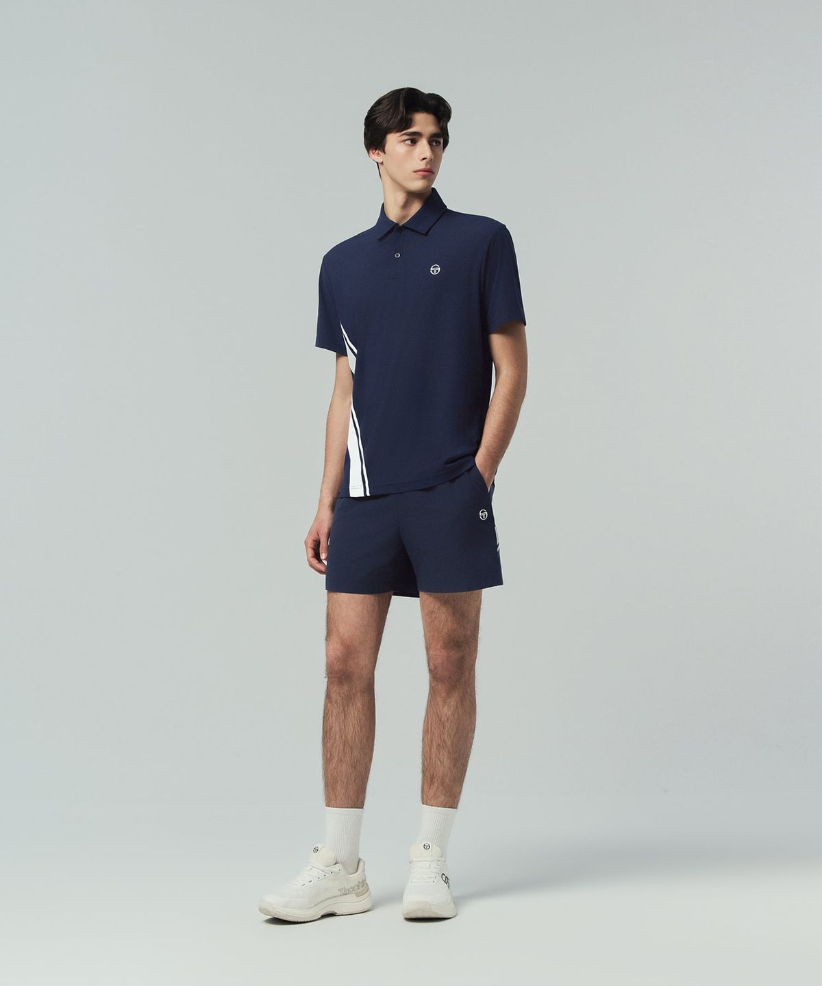 세르지오 타키니(SERGIO TACCHINI) M 리네아 5인치 우븐 쇼츠 (Navy)