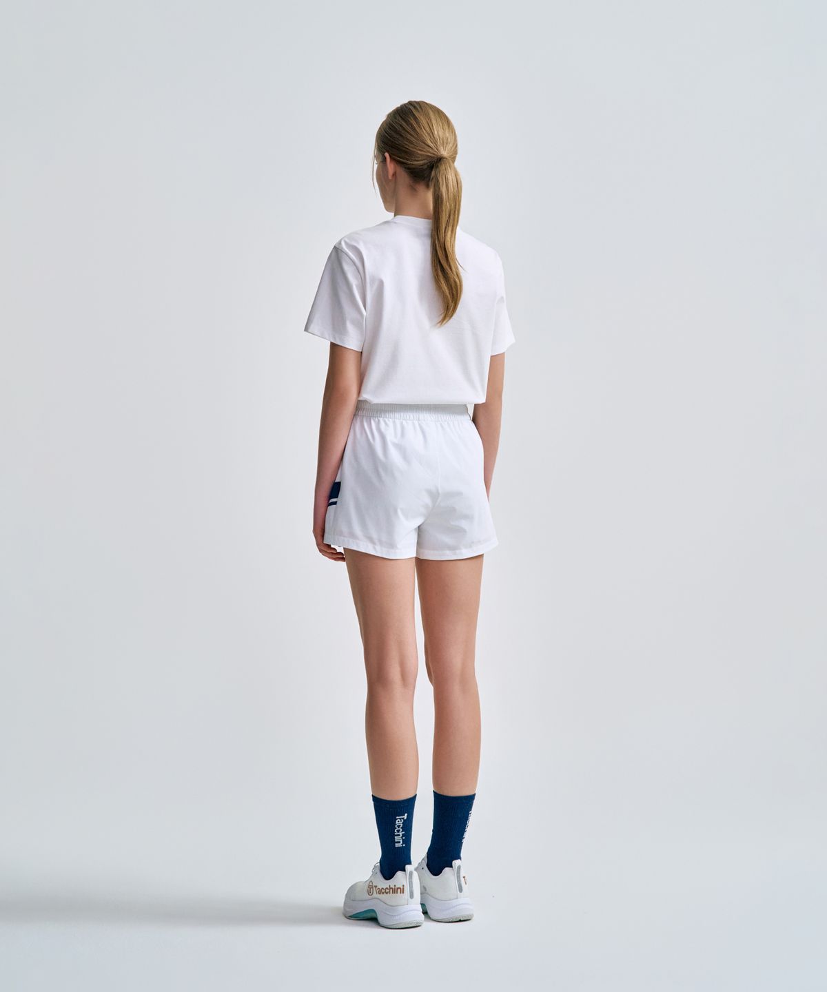 세르지오 타키니(SERGIO TACCHINI) W 리네아 4인치 우븐 쇼츠 (White)