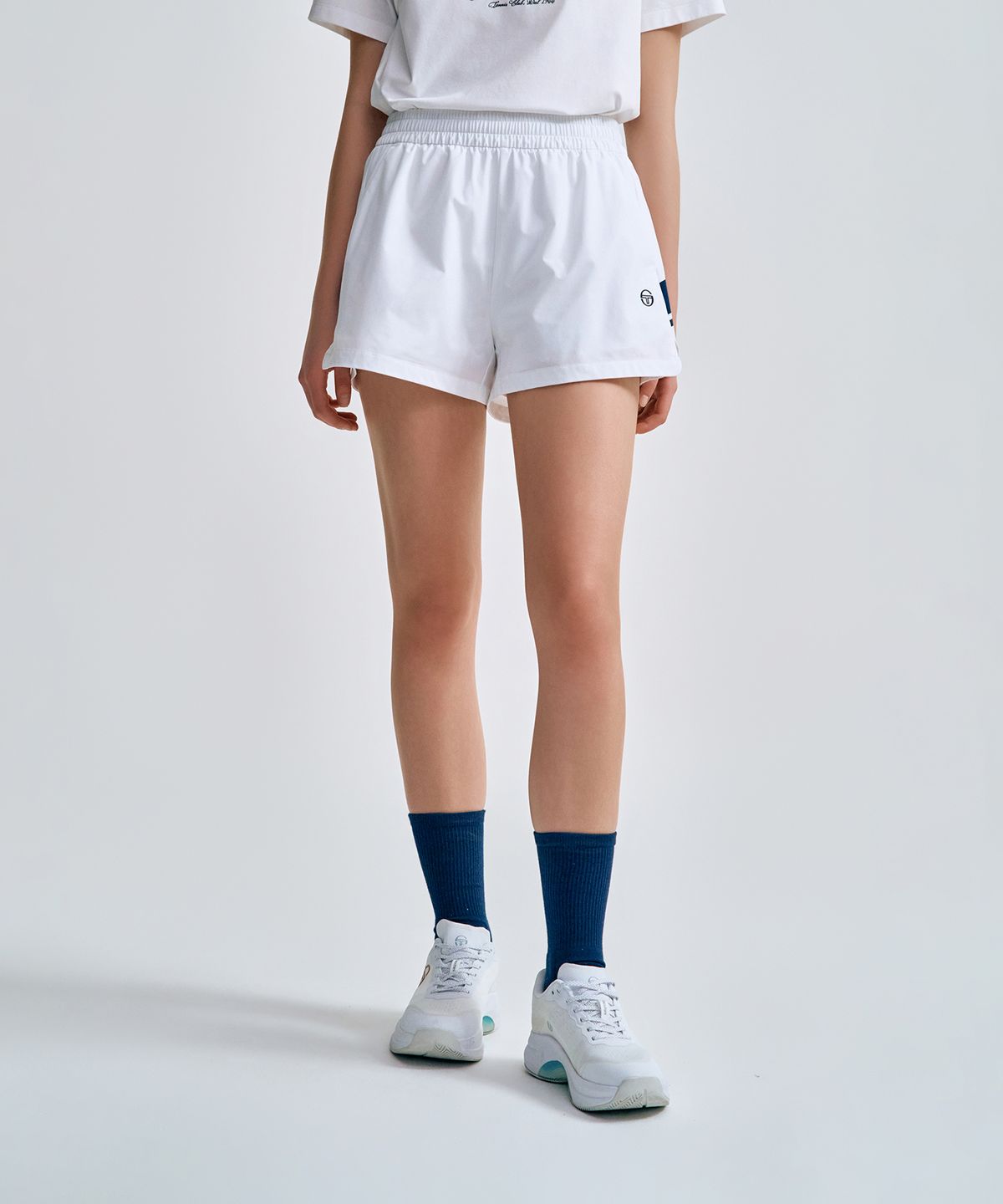 세르지오 타키니(SERGIO TACCHINI) W 리네아 4인치 우븐 쇼츠 (White)