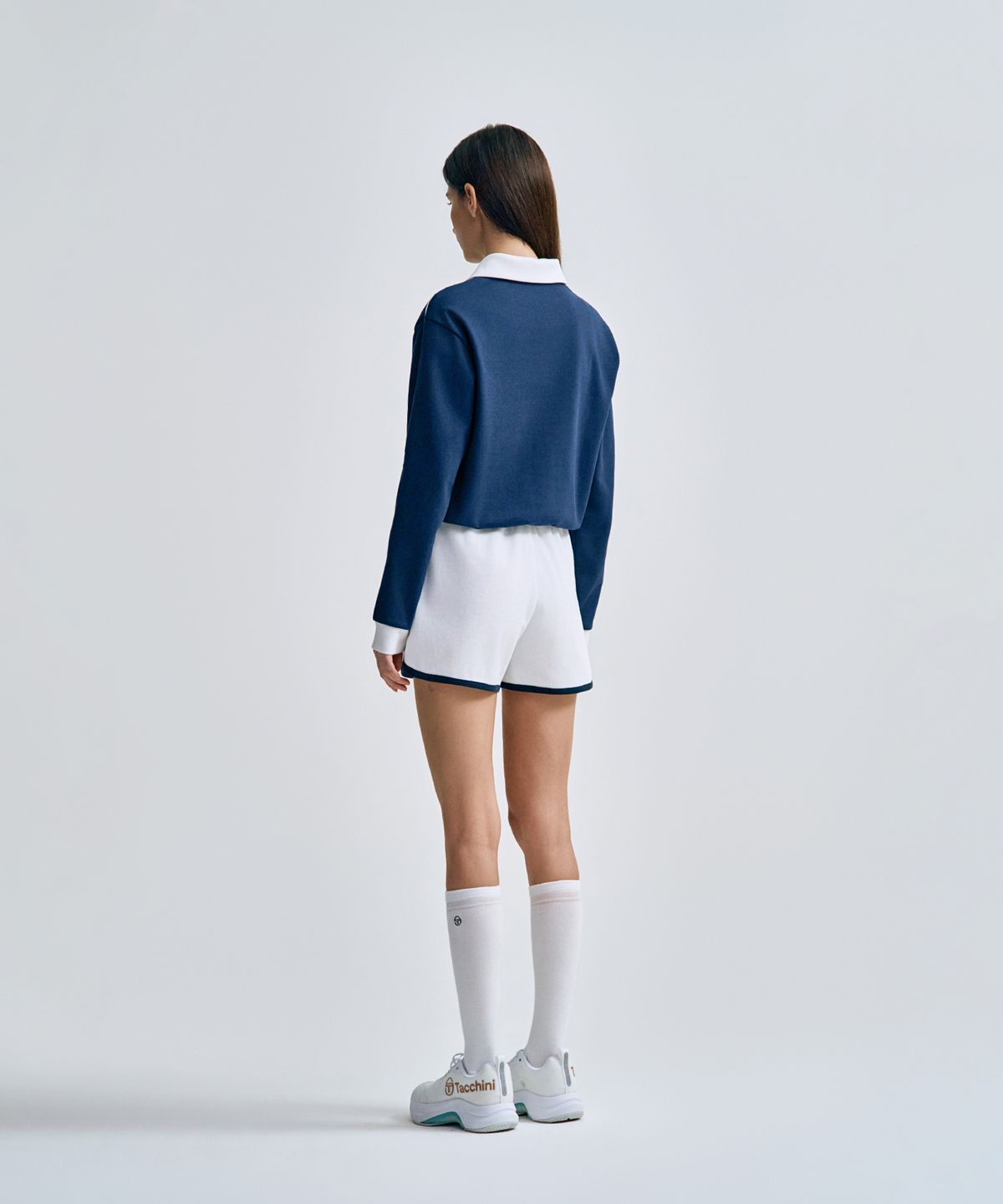 세르지오 타키니(SERGIO TACCHINI) W 더블니트 돌핀쇼츠 (White)