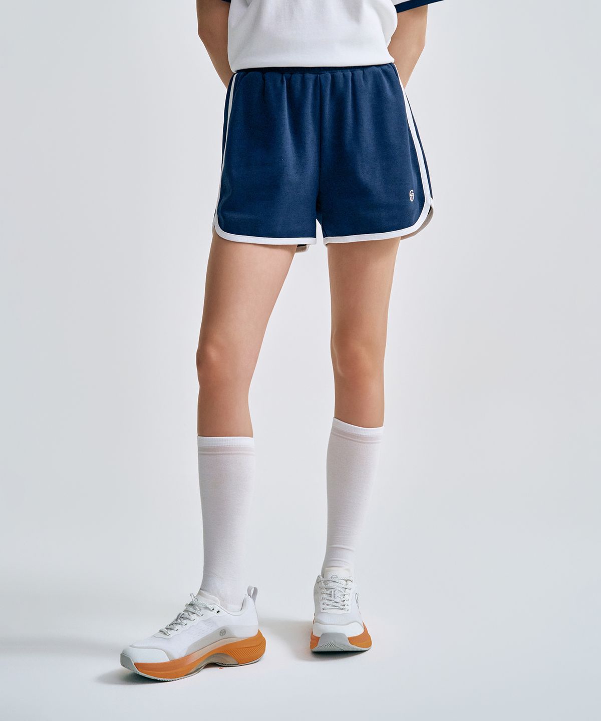 세르지오 타키니(SERGIO TACCHINI) W 더블니트 돌핀쇼츠 (Navy)