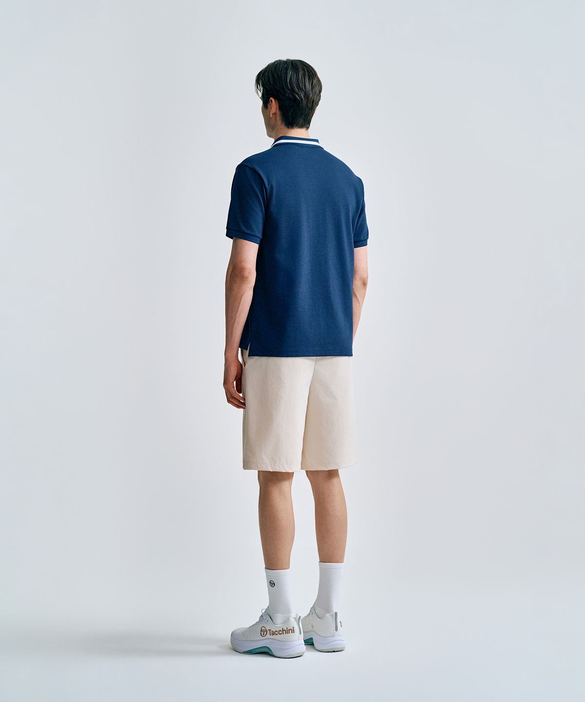 세르지오 타키니(SERGIO TACCHINI) M 더블니트 오픈카라 폴로 (Navy)
