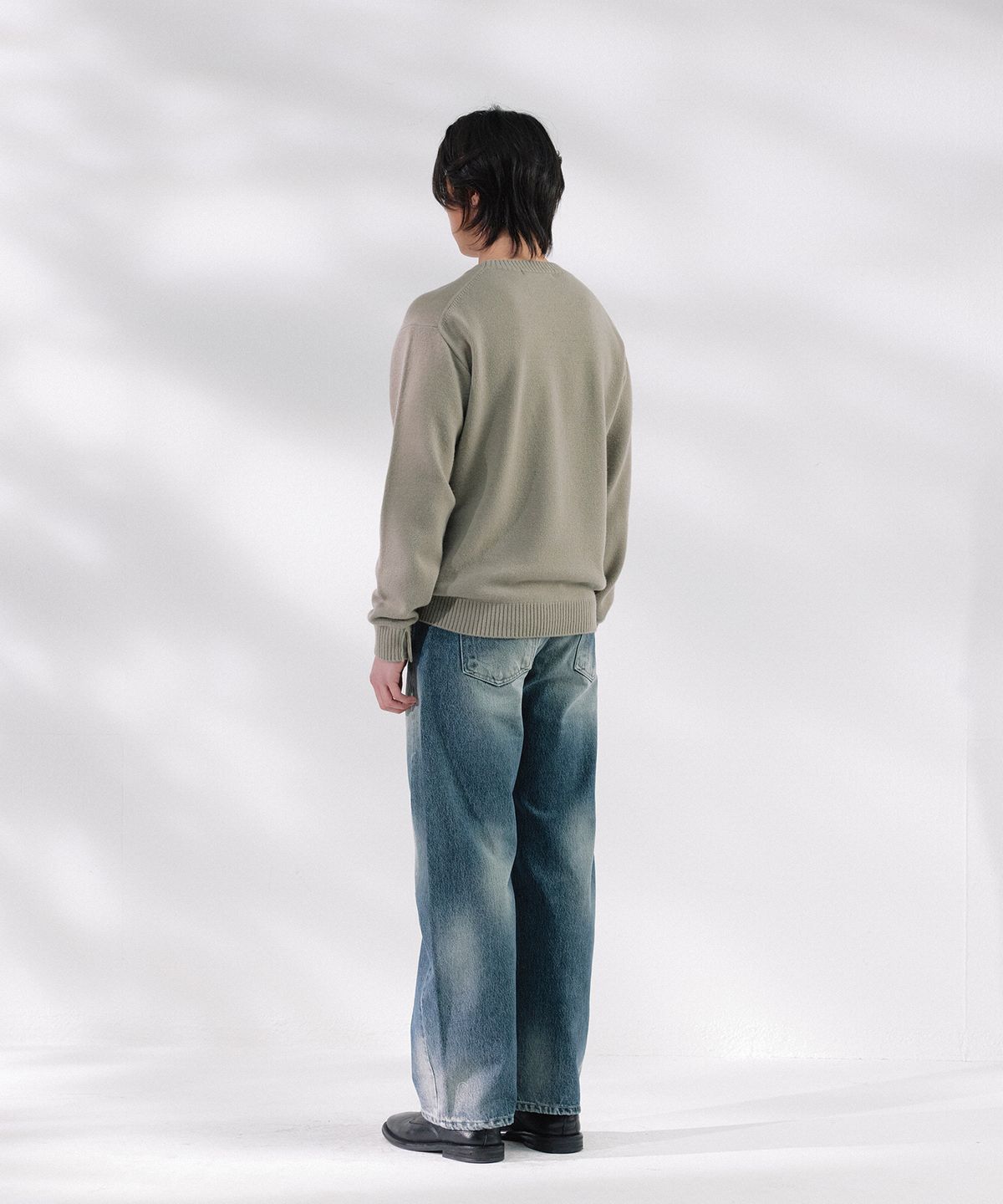 넌블랭크(NONBLANK) 데일리 울 캐시미어 크루넥 니트_TAUPE GREY