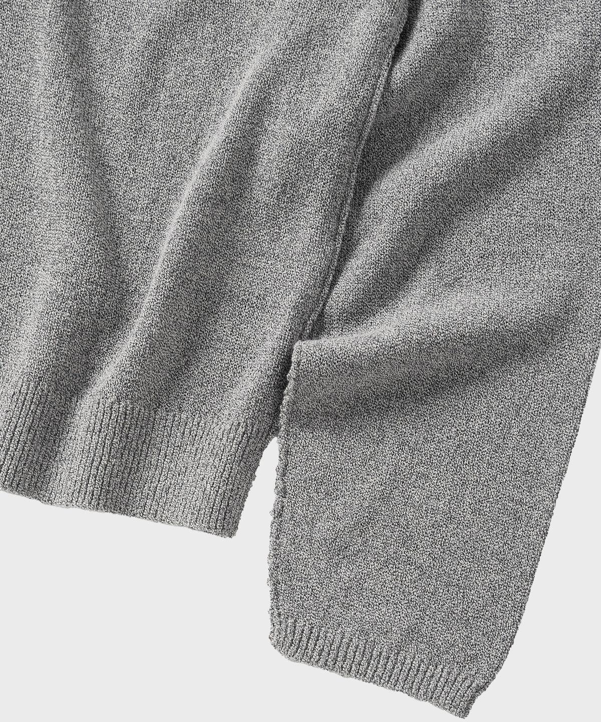 넌블랭크(NONBLANK) 크롭 카라 LS 가디건_MELANGE GREY