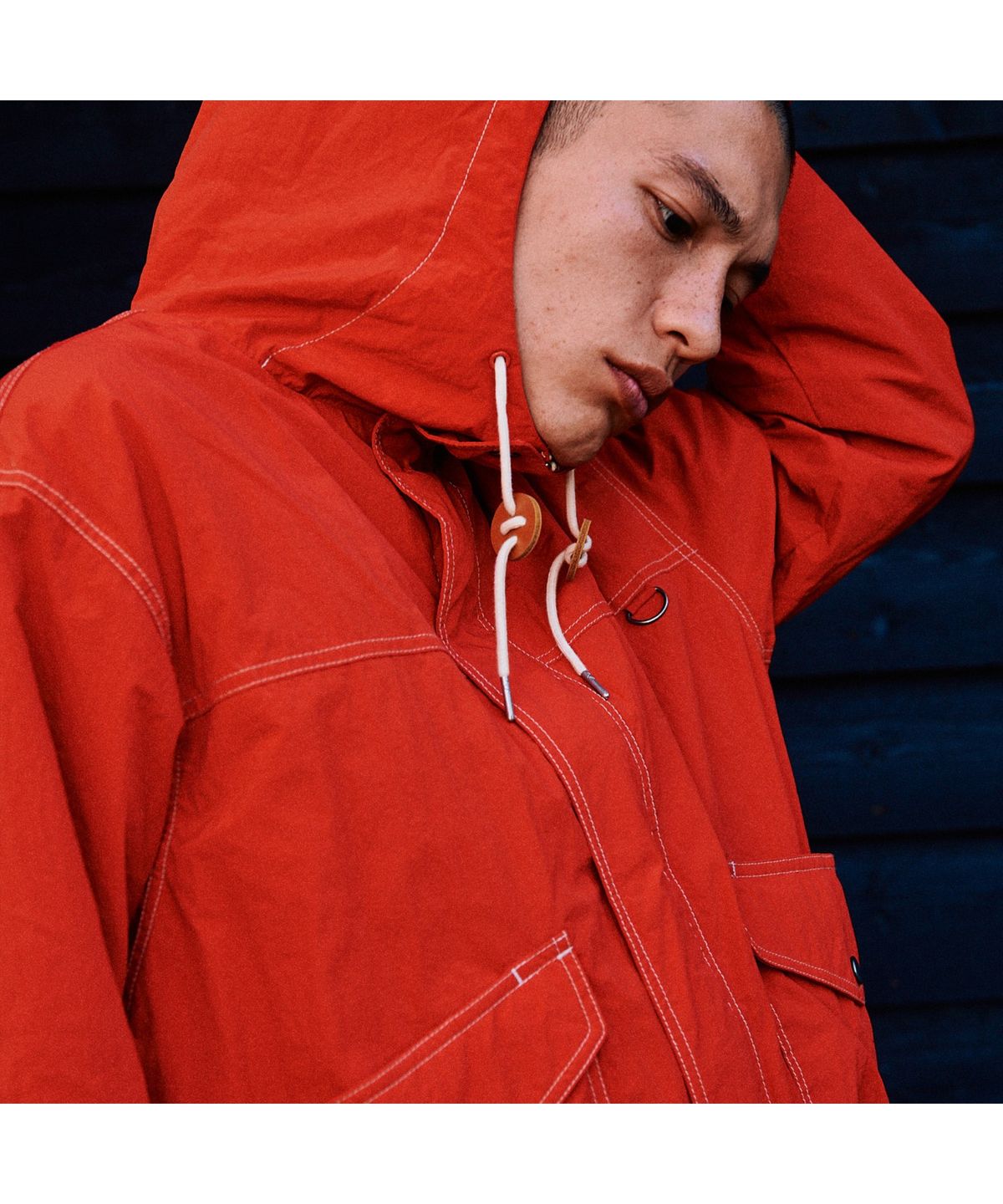 헨리코튼(HENRY COTTONS) [Fly Fishing Club] Hooded Shell Jacket AZUAM26210REX