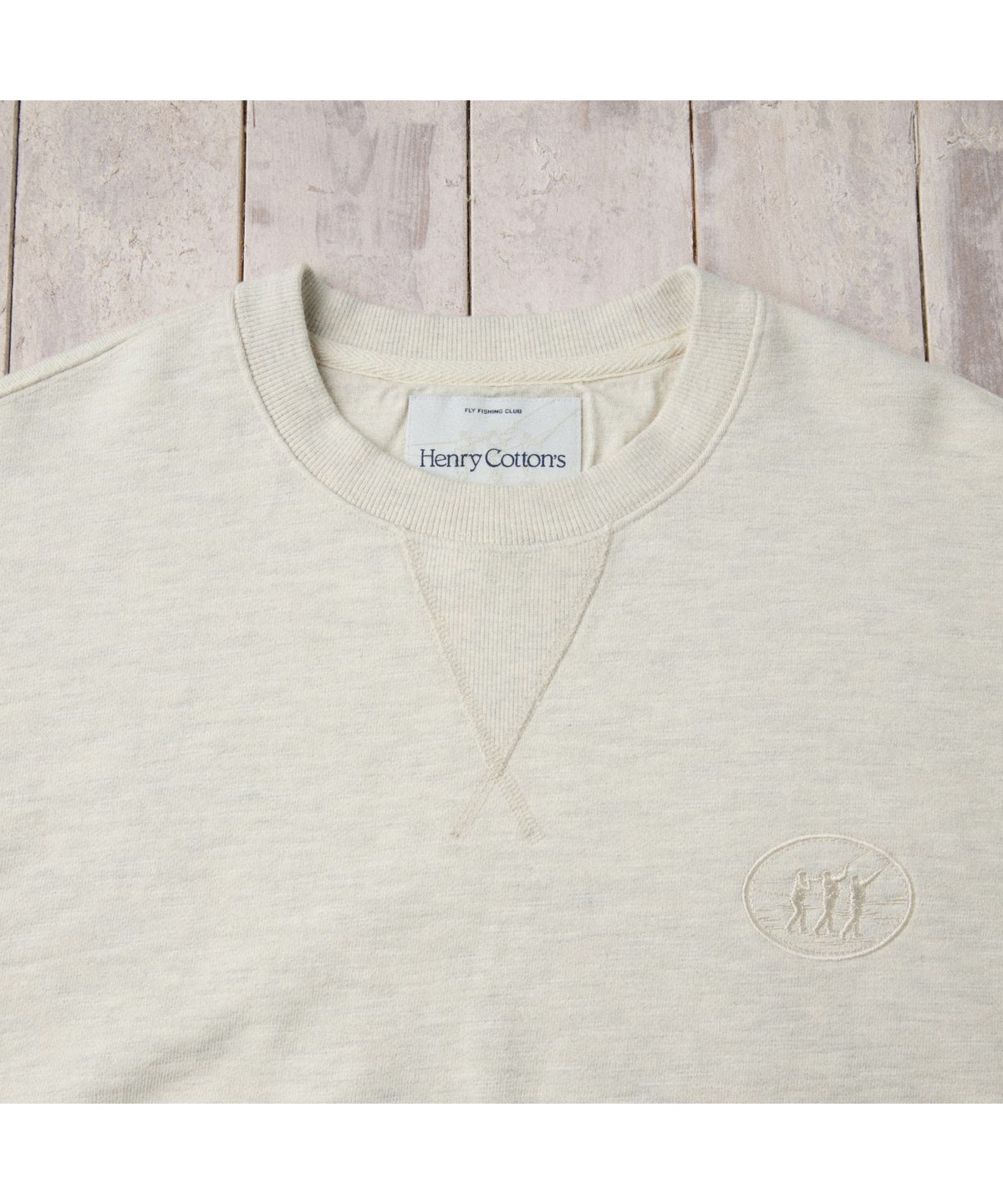 헨리코튼(HENRY COTTONS) [Fly Fishing Club] Fisherman Sweatshirt AZTAM26200IVX