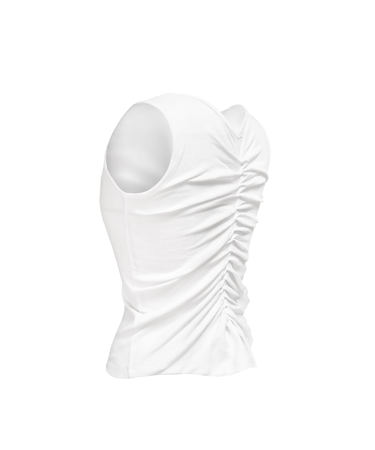 정도(JUNGDO) BACK WEAVE SLEEVELESS . WHITE