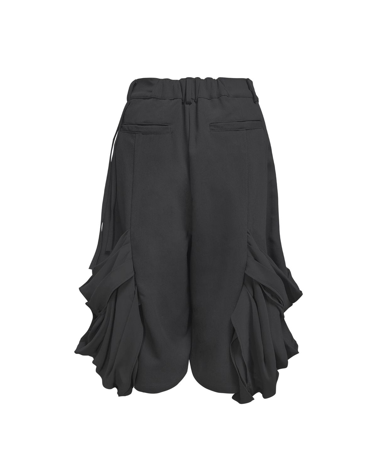 정도(JUNGDO) VEIL BERMUDA SLACKS . BLACK