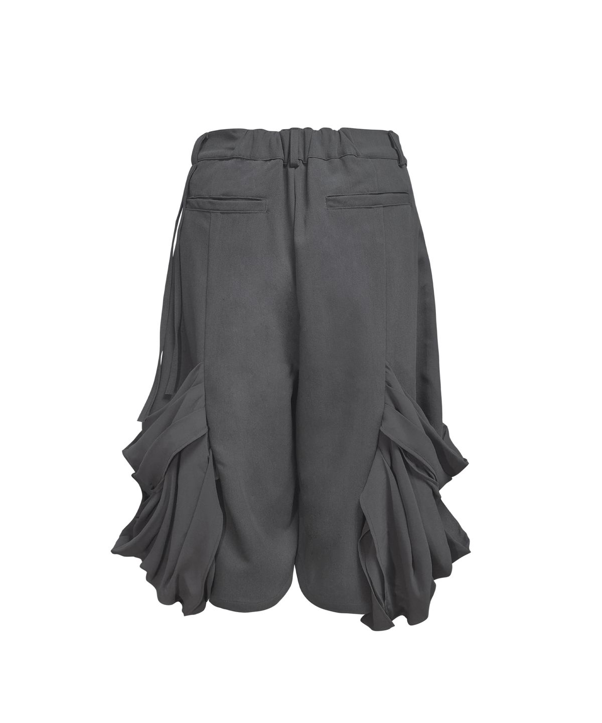 정도(JUNGDO) VEIL BERMUDA SLACKS . DARK GRAY