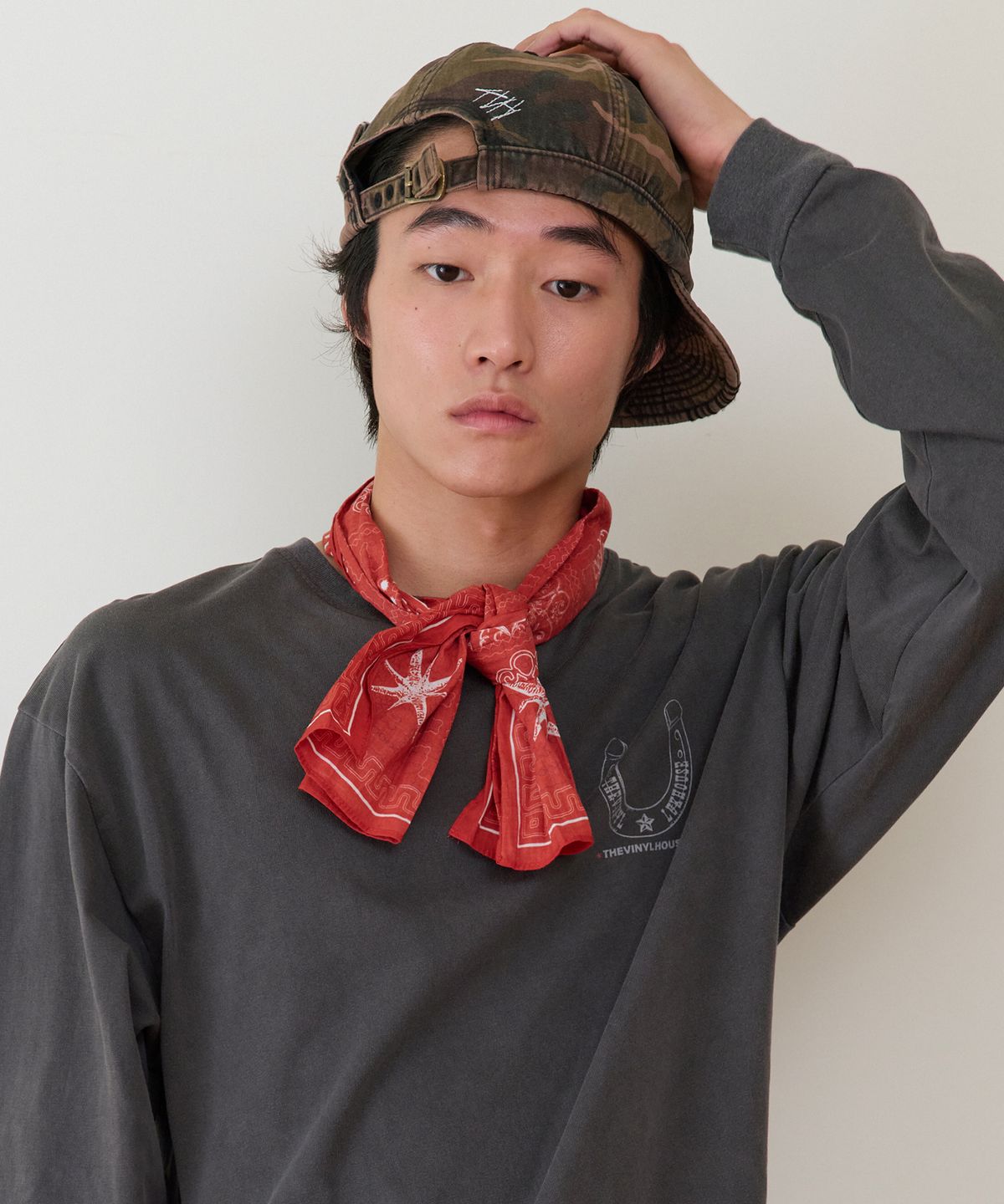 더바이닐하우스(THEVINYLHOUSE) RAW COUNTRY BALL CAP CAMO