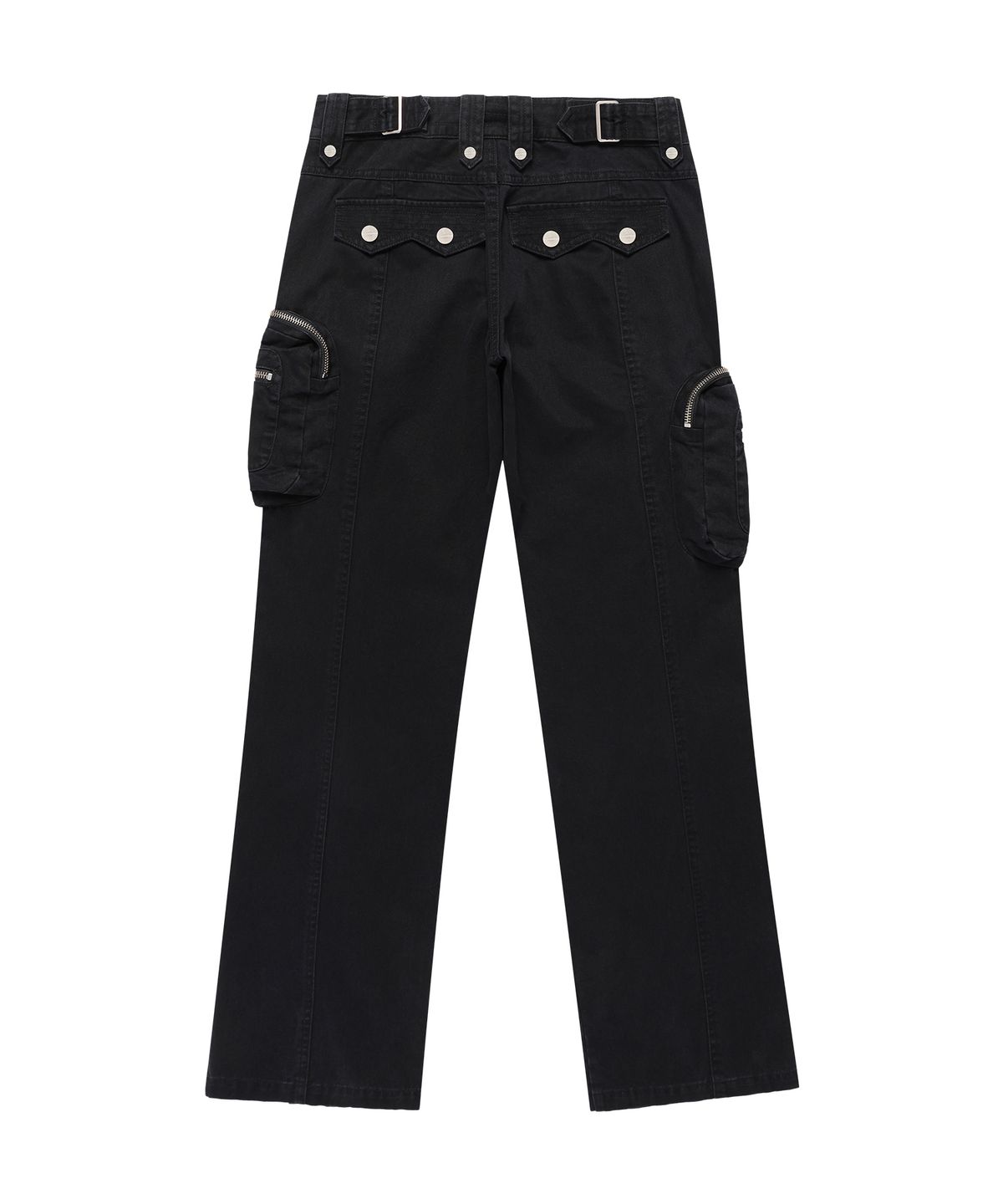더바이닐하우스(THEVINYLHOUSE) WASHED MILITARY CARGO PANTS(W) BLACK