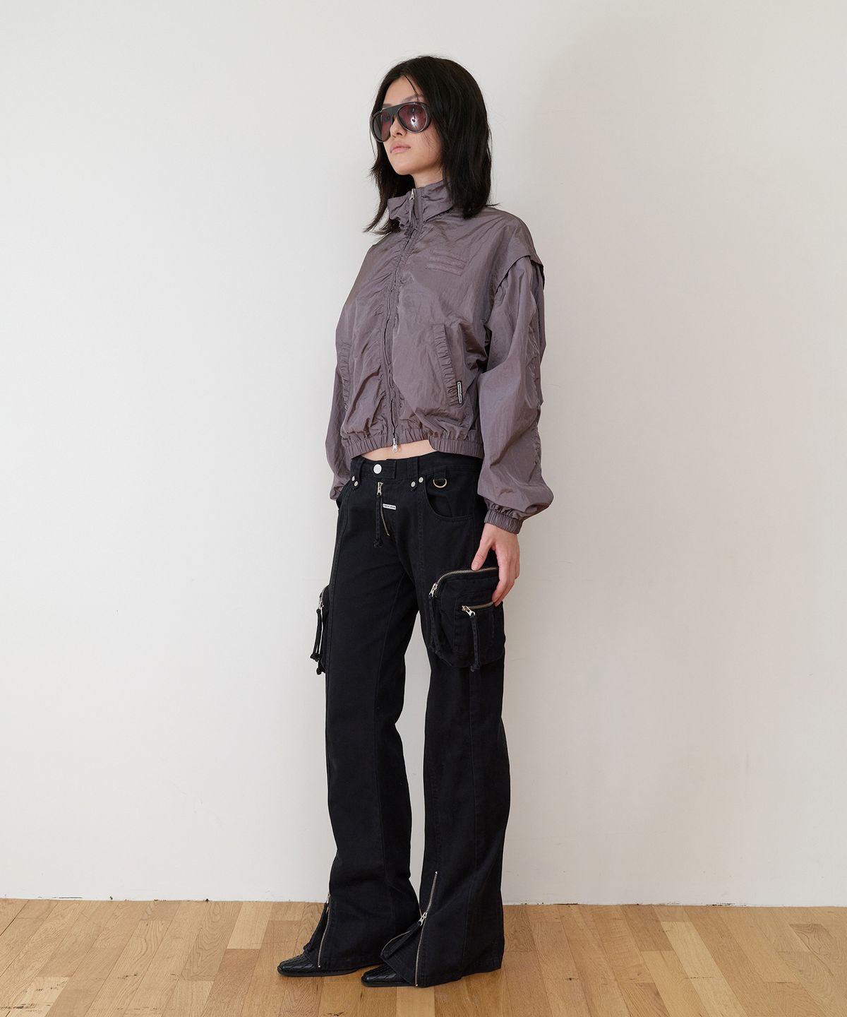 더바이닐하우스(THEVINYLHOUSE) WASHED MILITARY CARGO PANTS(W) BLACK