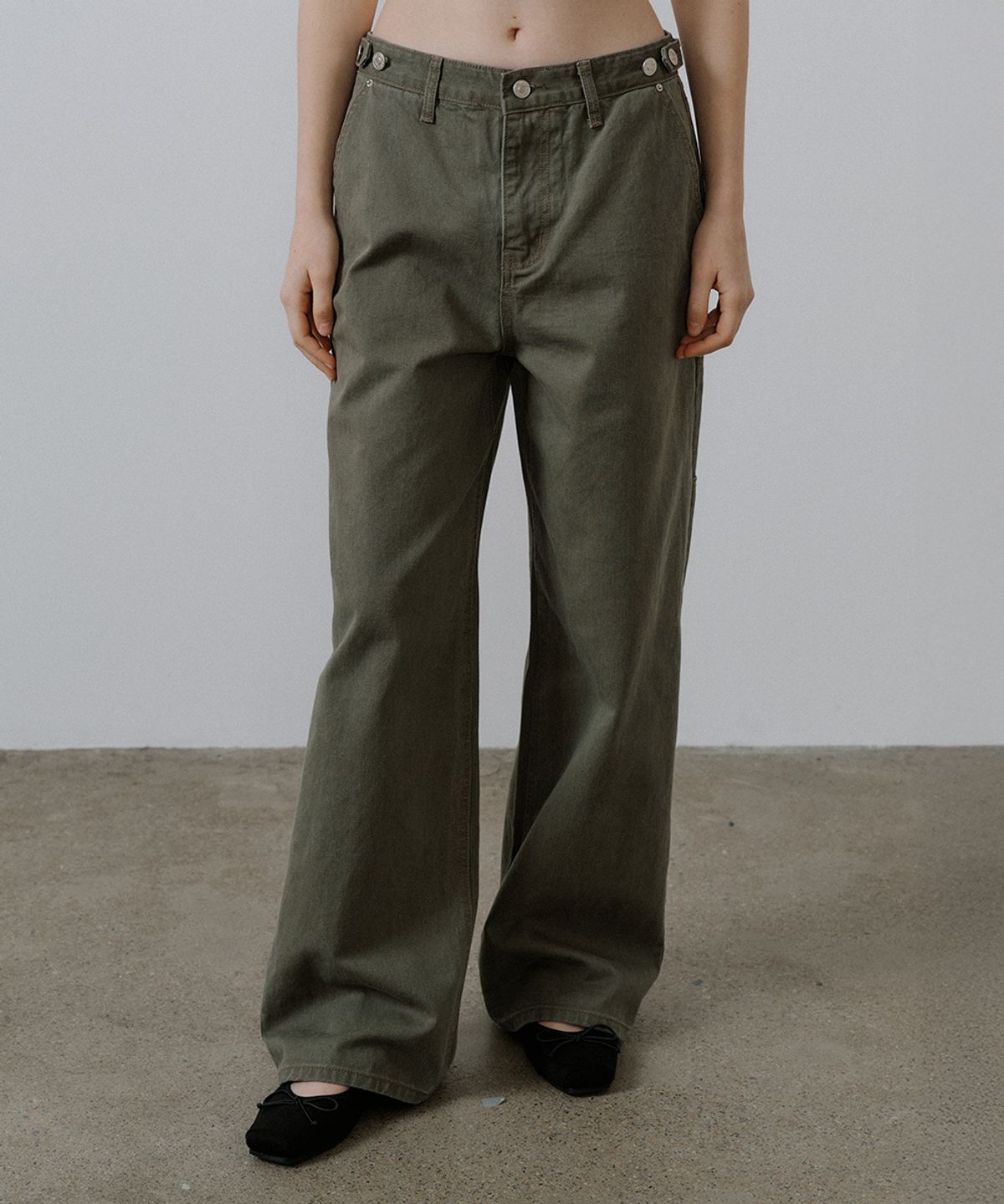 프리버07(FRIVER07) Pocket washed cargo pants [FRSP05DP01]_Khaki