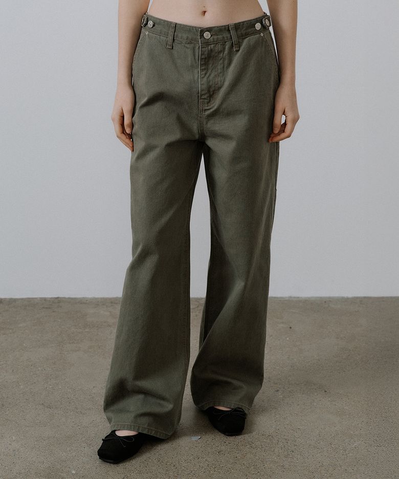 Pocket washed cargo pants [FRSP05DP01]_Khaki